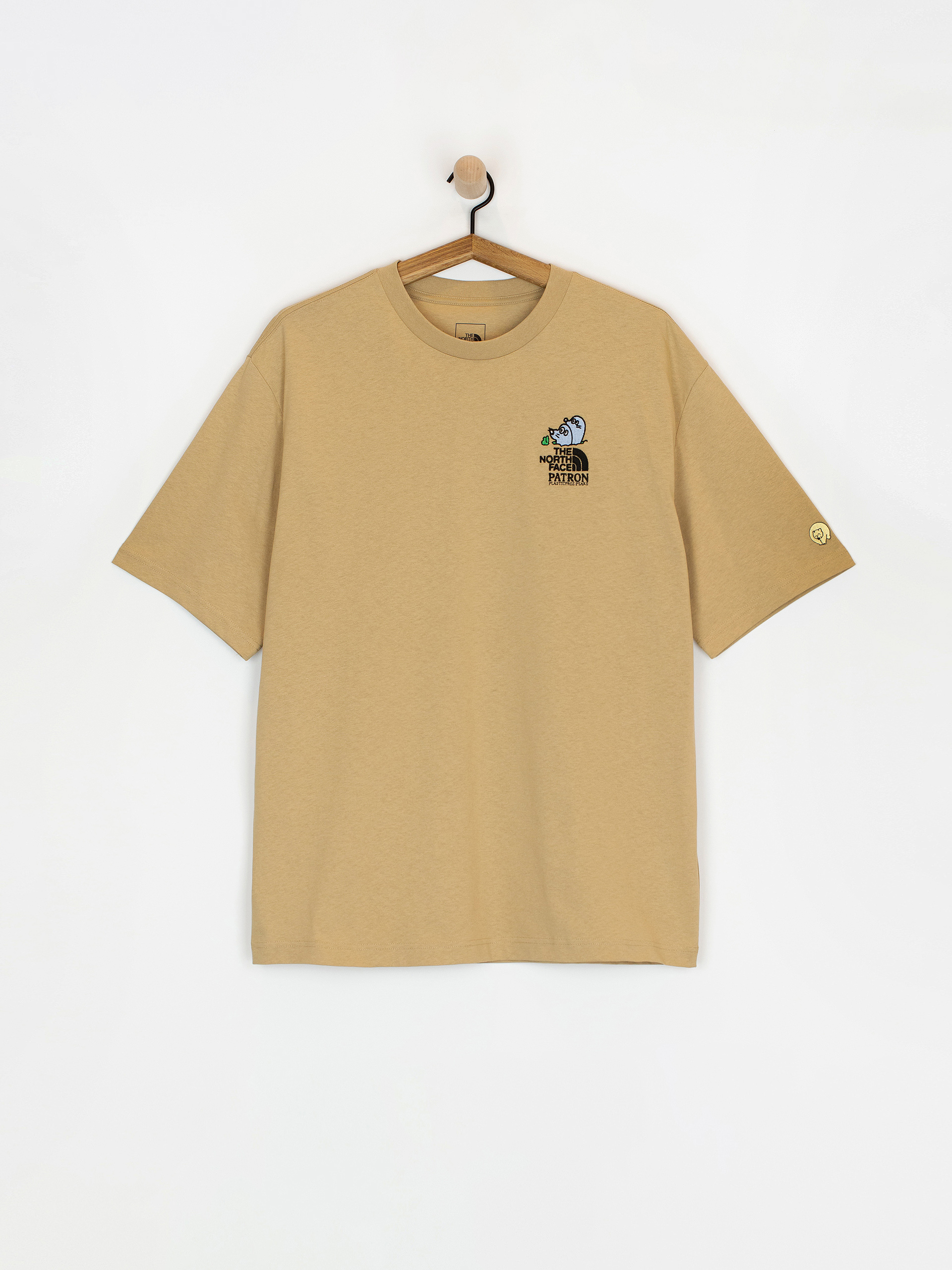 Tričko The North Face Mountain Cleanup Oversized (khaki stone)