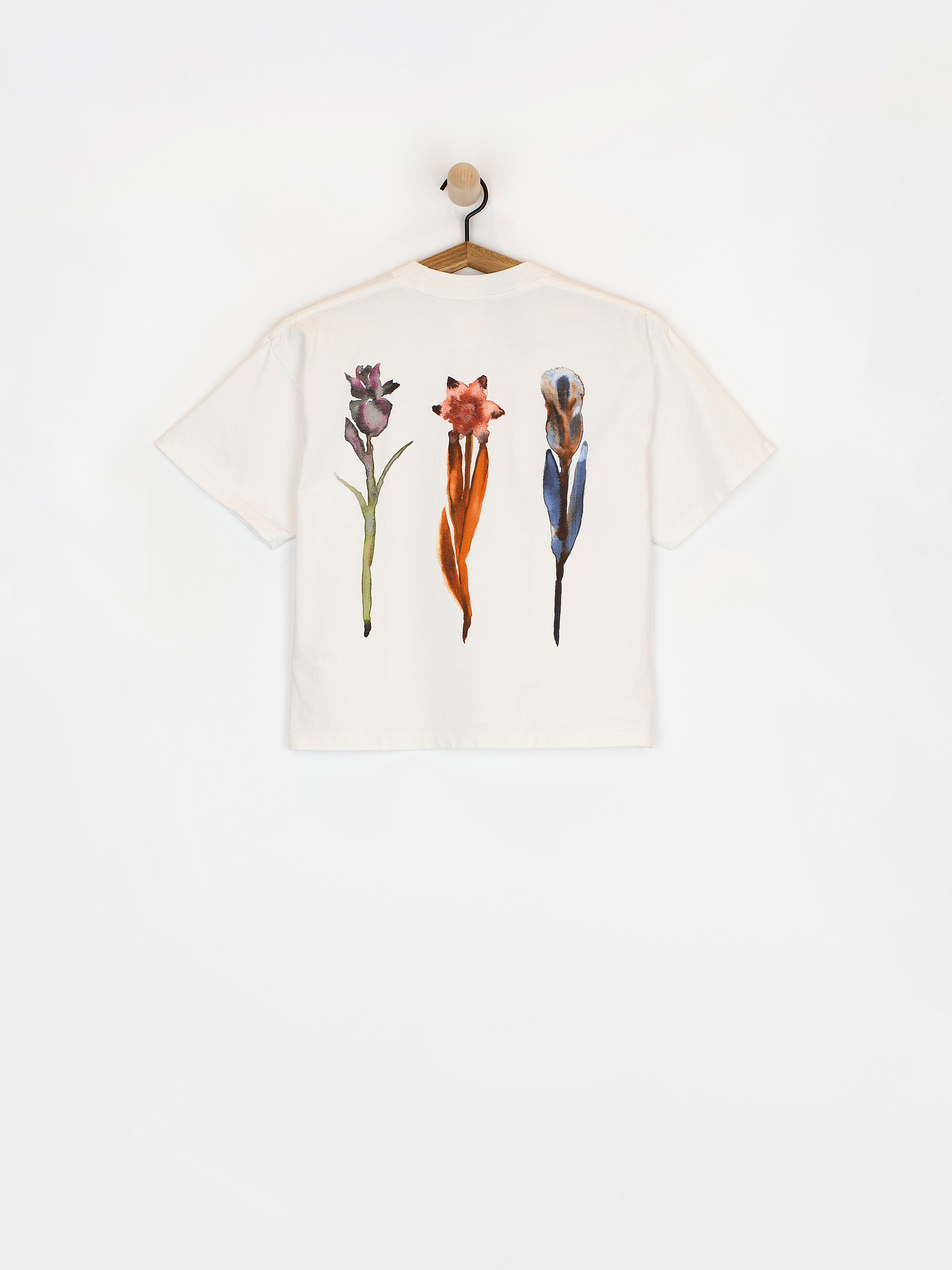Tričko OBEY Water Color Flower Wmn (white)