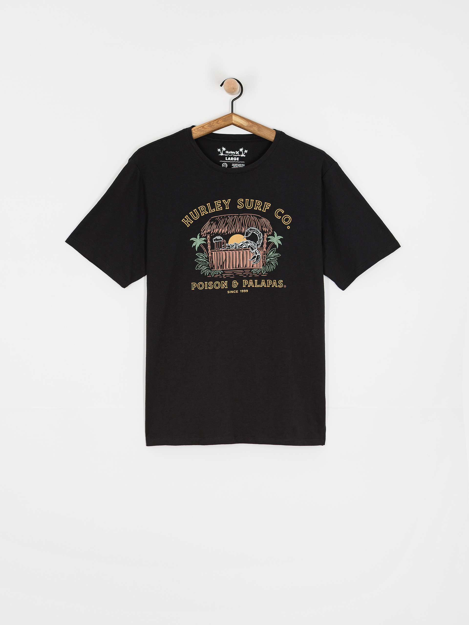 Tričko Hurley Poison And Palapas Slub