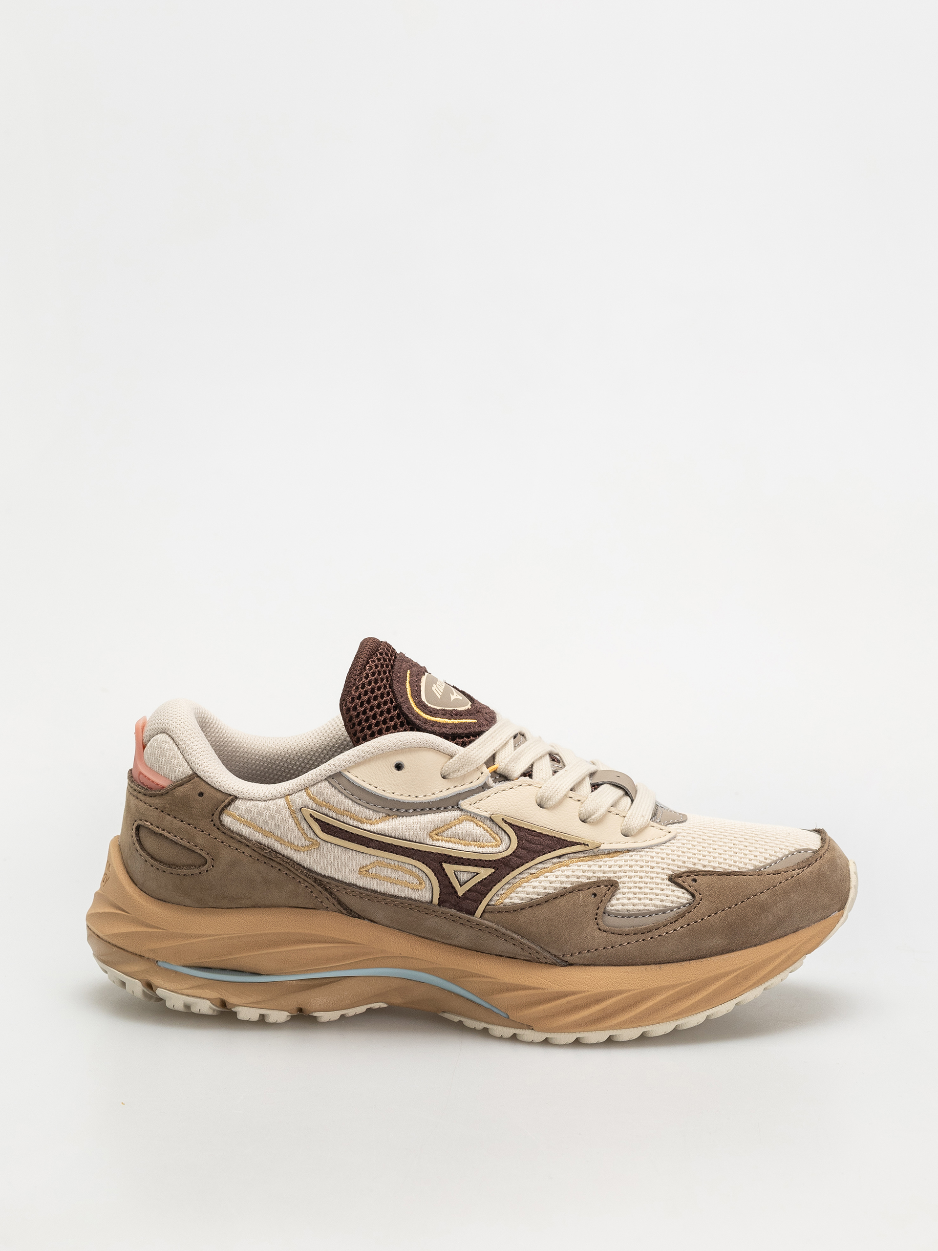 Topu00e1nky Mizuno Wave Rider u0392eta Premium (vintage khaki/chicory coffee/lantana)