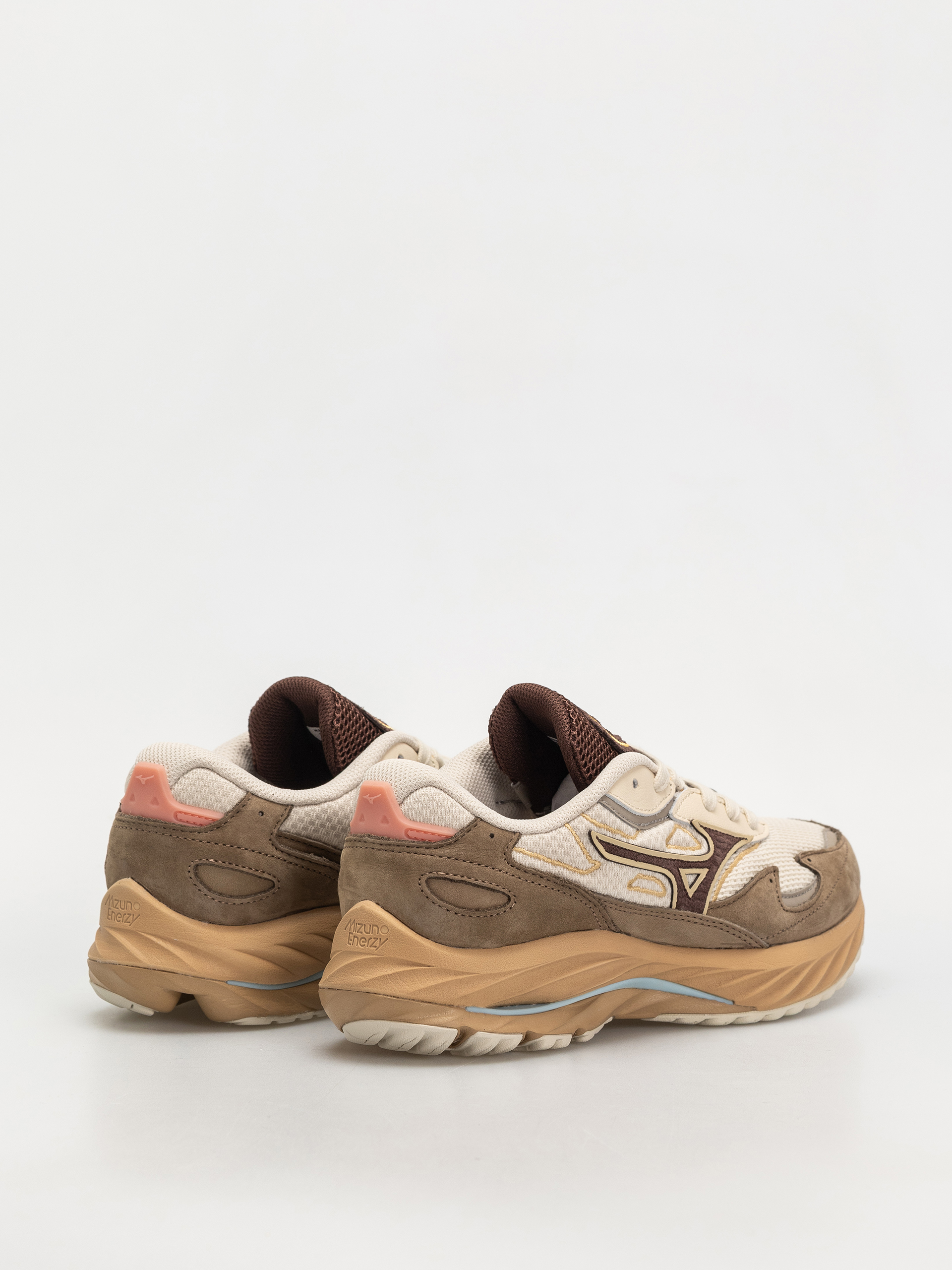 Topánky Mizuno Wave Rider Βeta Premium (vintage khaki/chicory coffee/lantana)