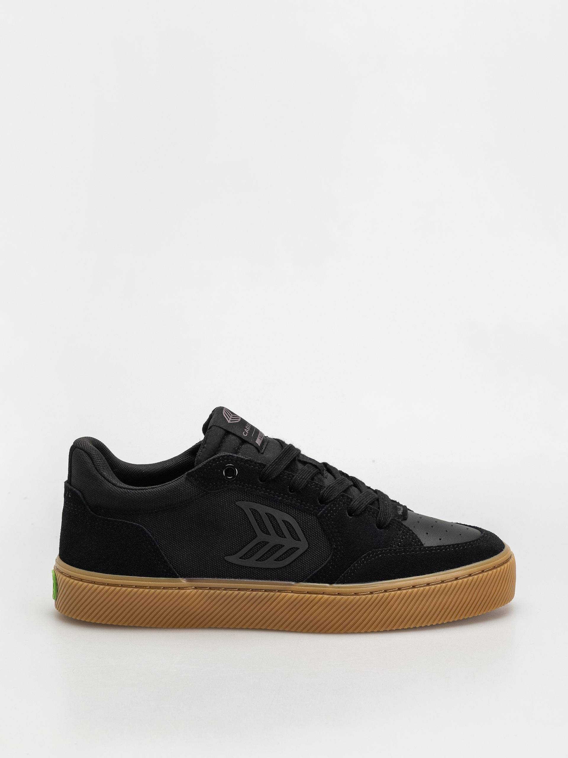 Topu00e1nky Cariuma Vallely Pro (gum black suede and cordura ash grey logo)