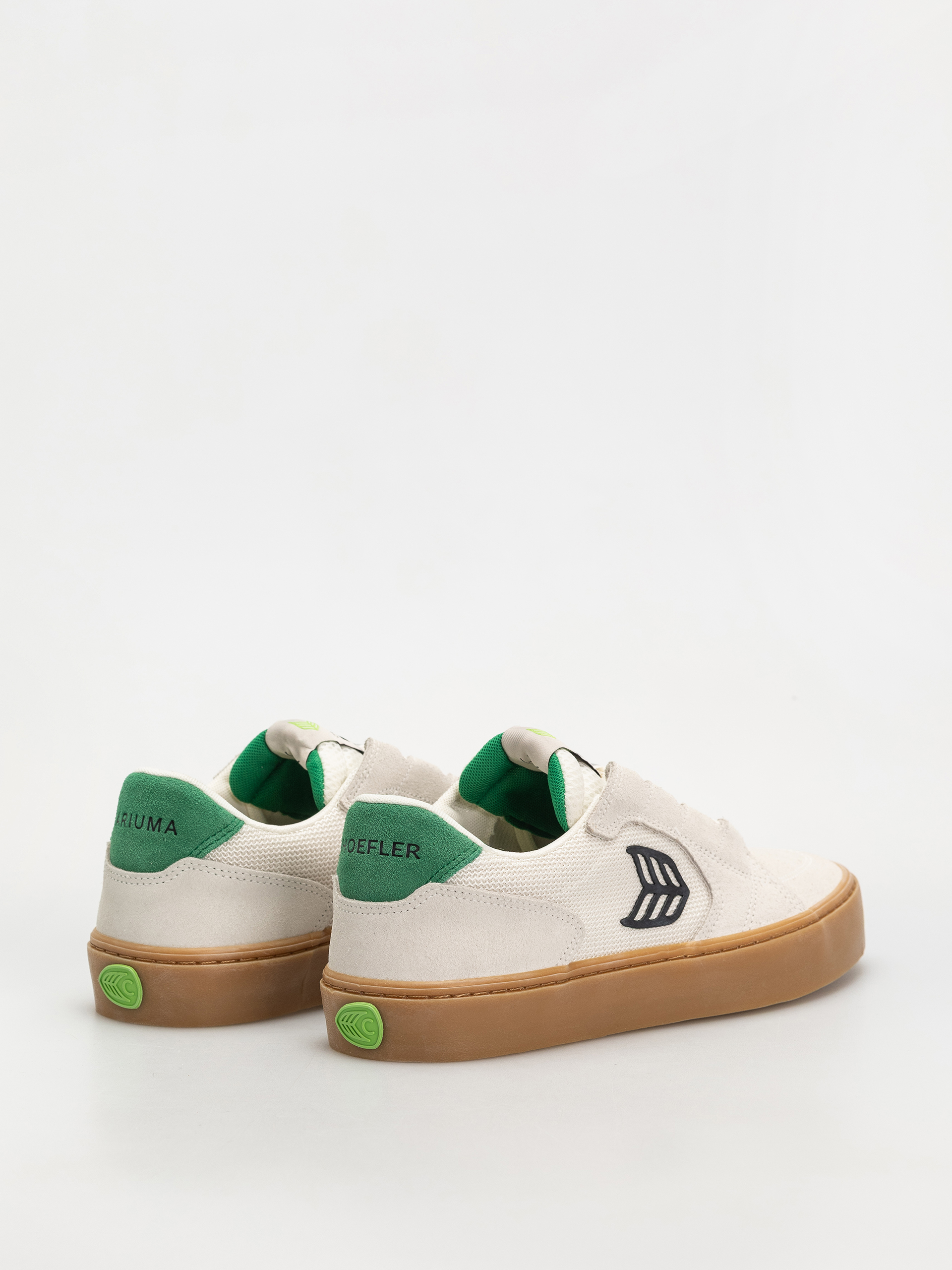 Topánky Cariuma T20 Pro (gum smoke white suede and mesh black logo green)