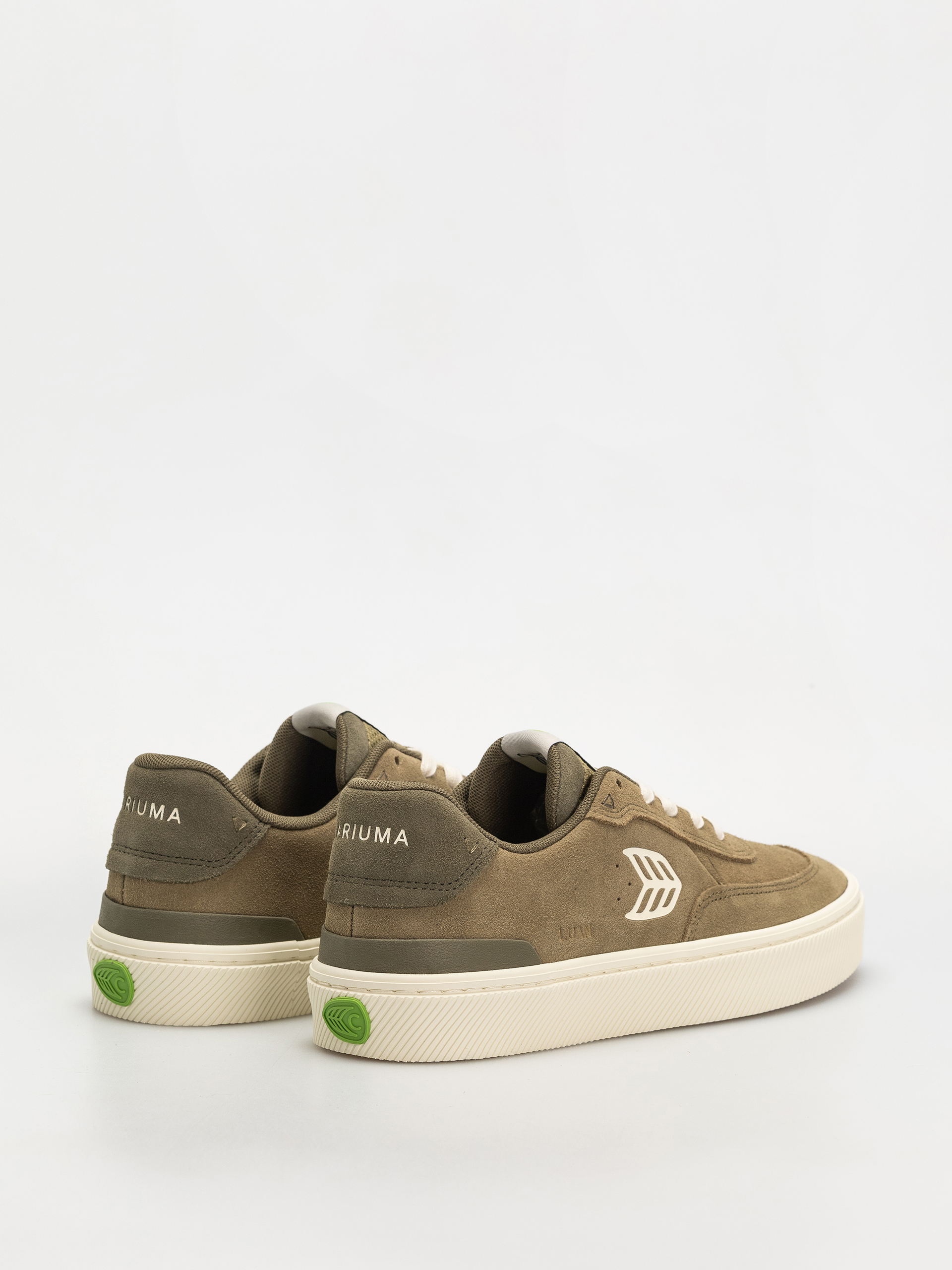 Topánky Cariuma Luan Pro (olive green suede ivory logo burnt olive)