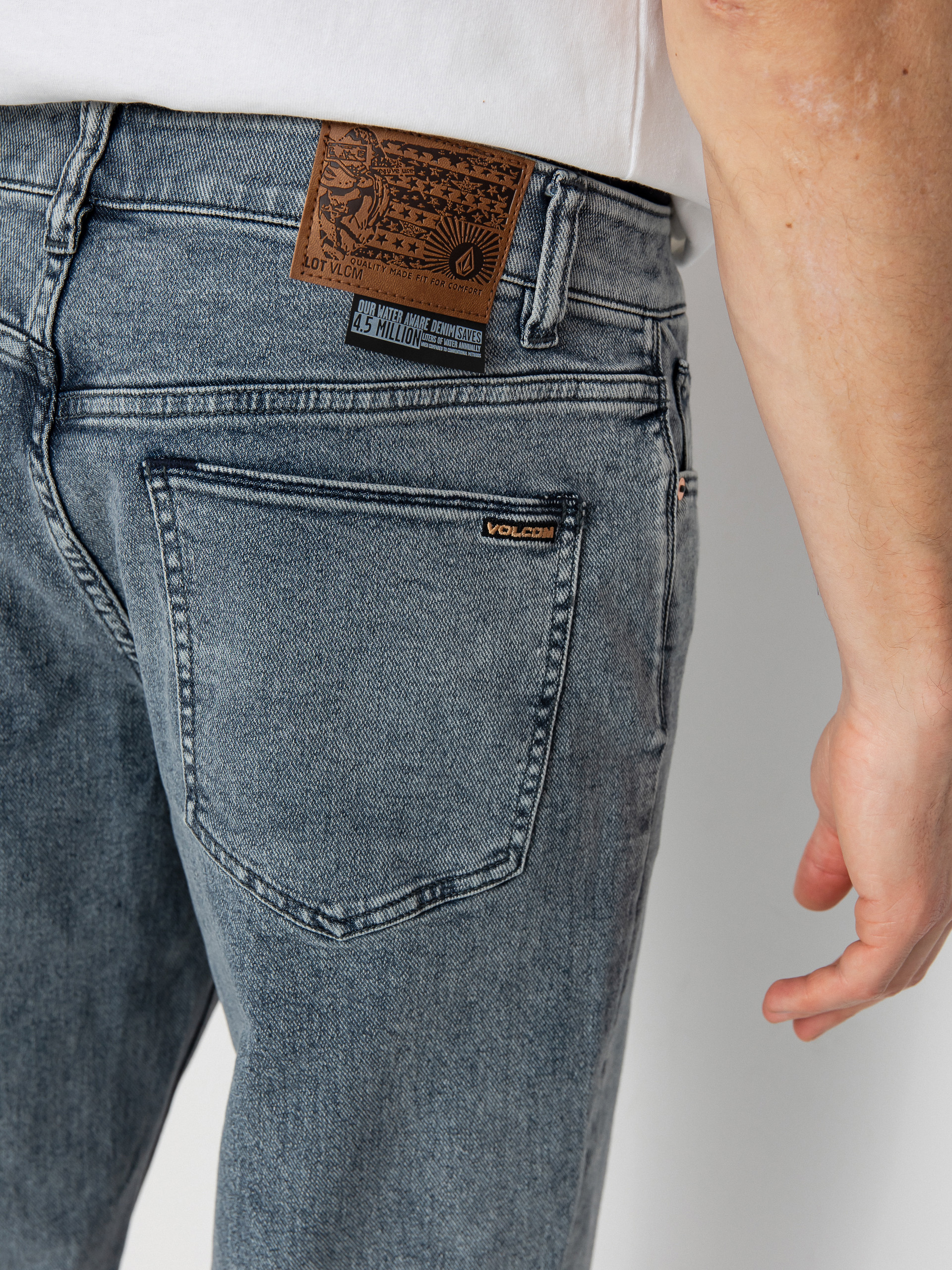 Nohavice Volcom Modown Tapered (ash blue)