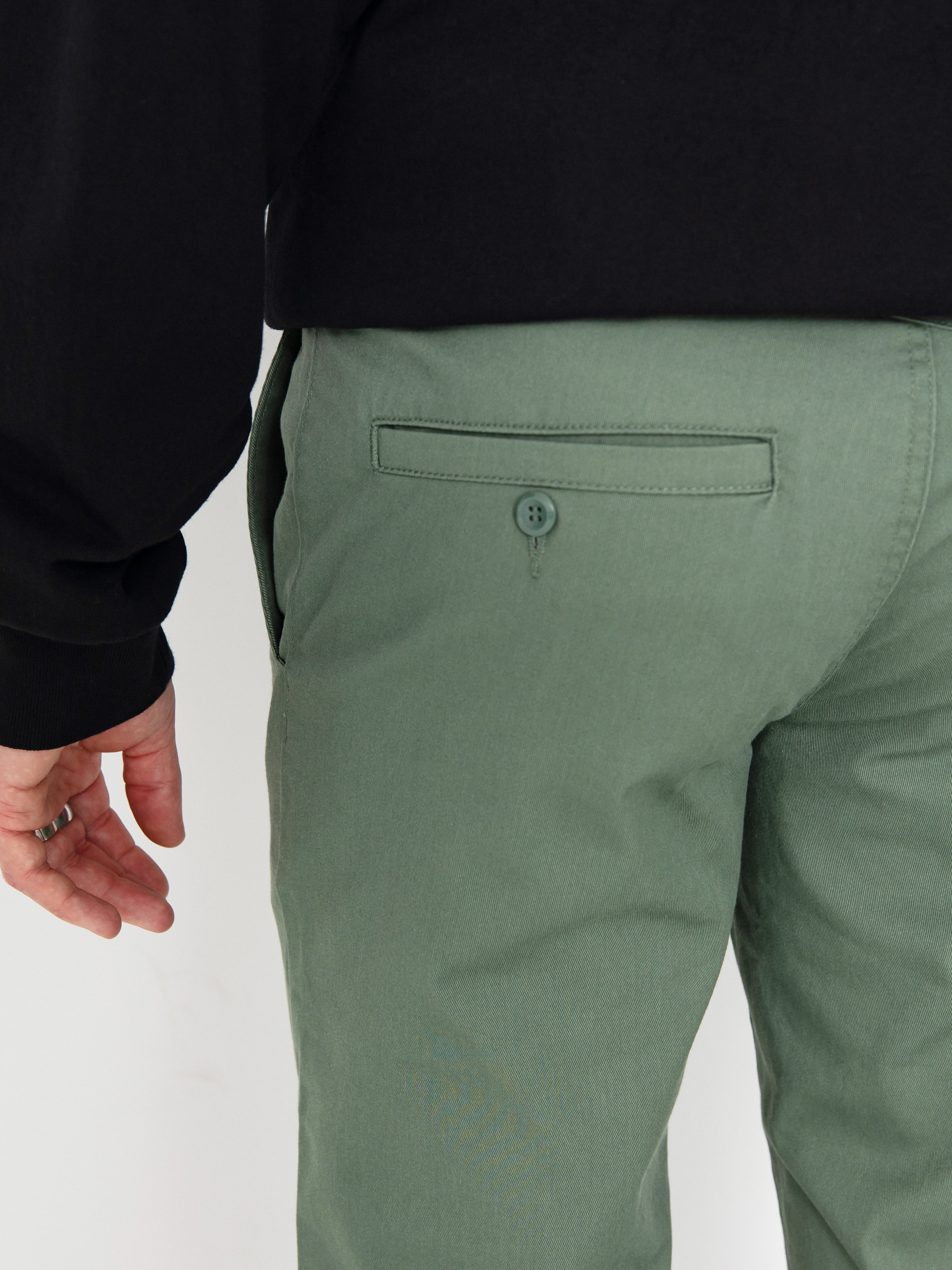 Nohavice Volcom Frickin Modern Stret (light olive)