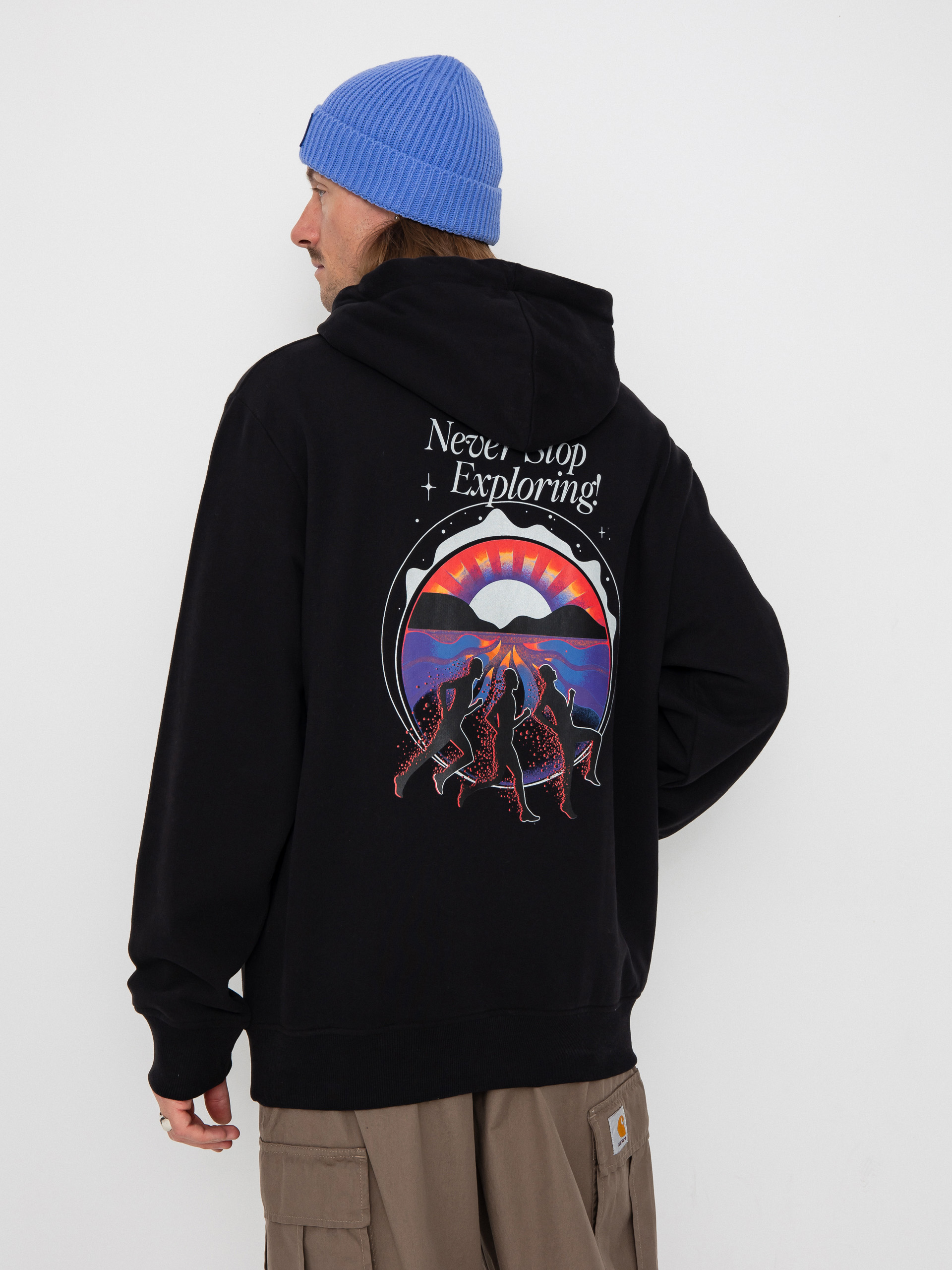 Mikina s kapucňou The North Face Never Stop Relaxed HD (tnf black)