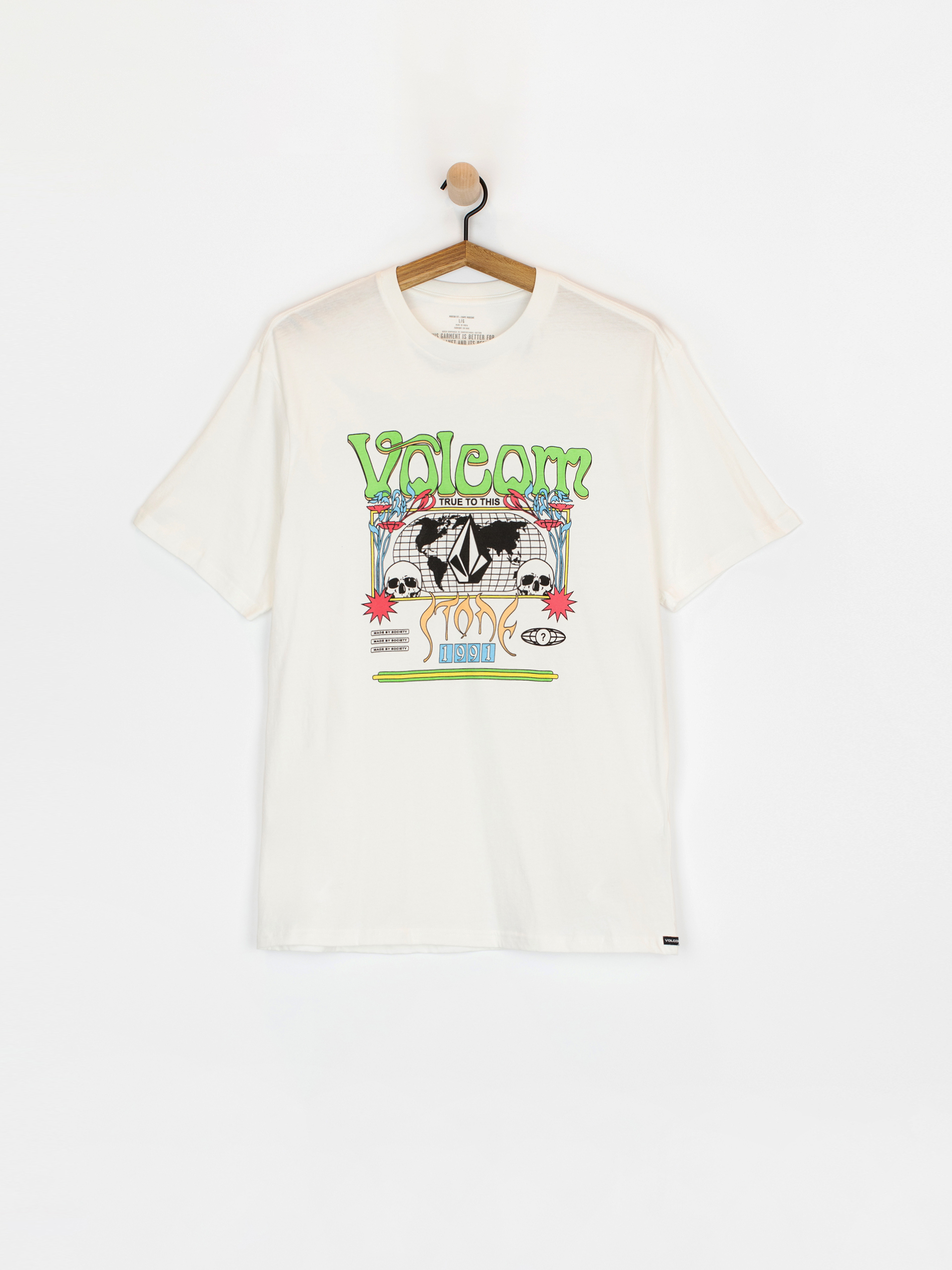 Tričko Volcom Worldly (off white)