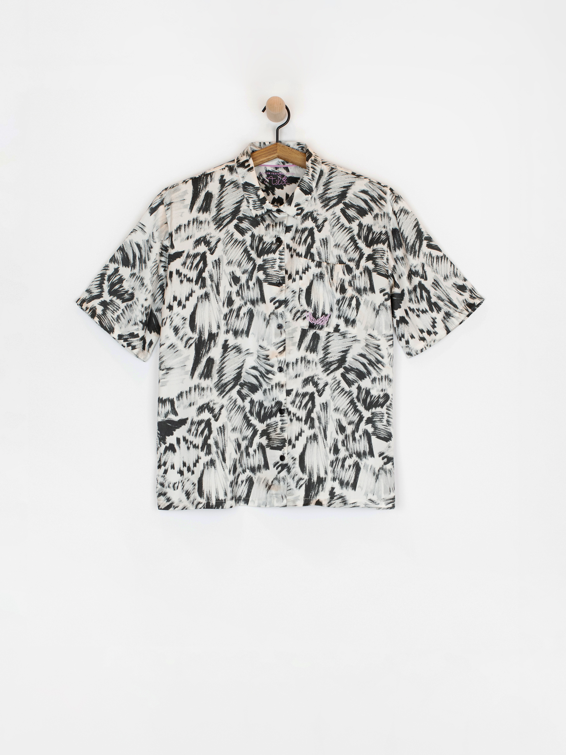 Košeľa Volcom Fa Alix Wmn (black white)