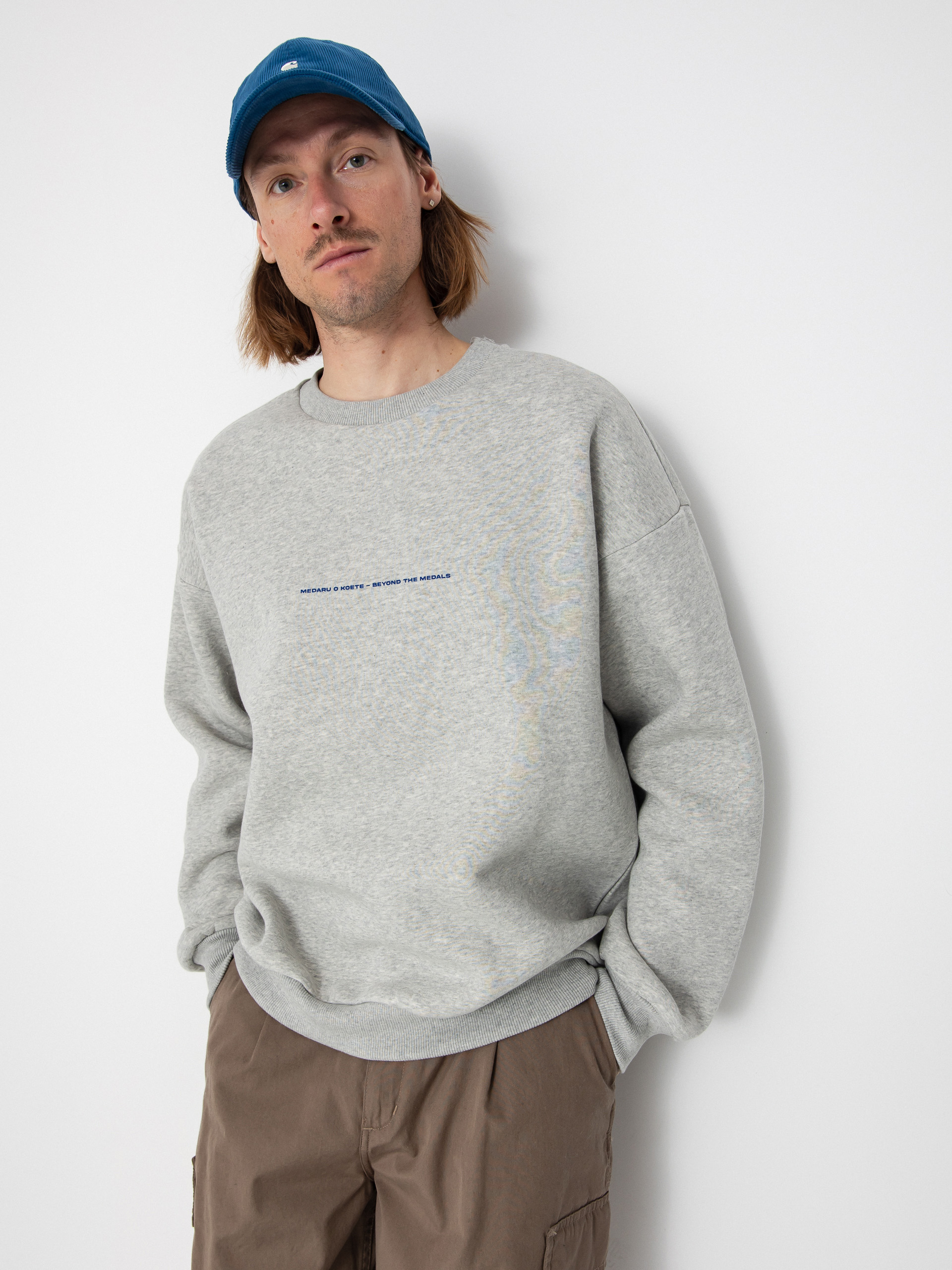 Mikina Beyond Medals Hokkaido Crewneck (grey melange)