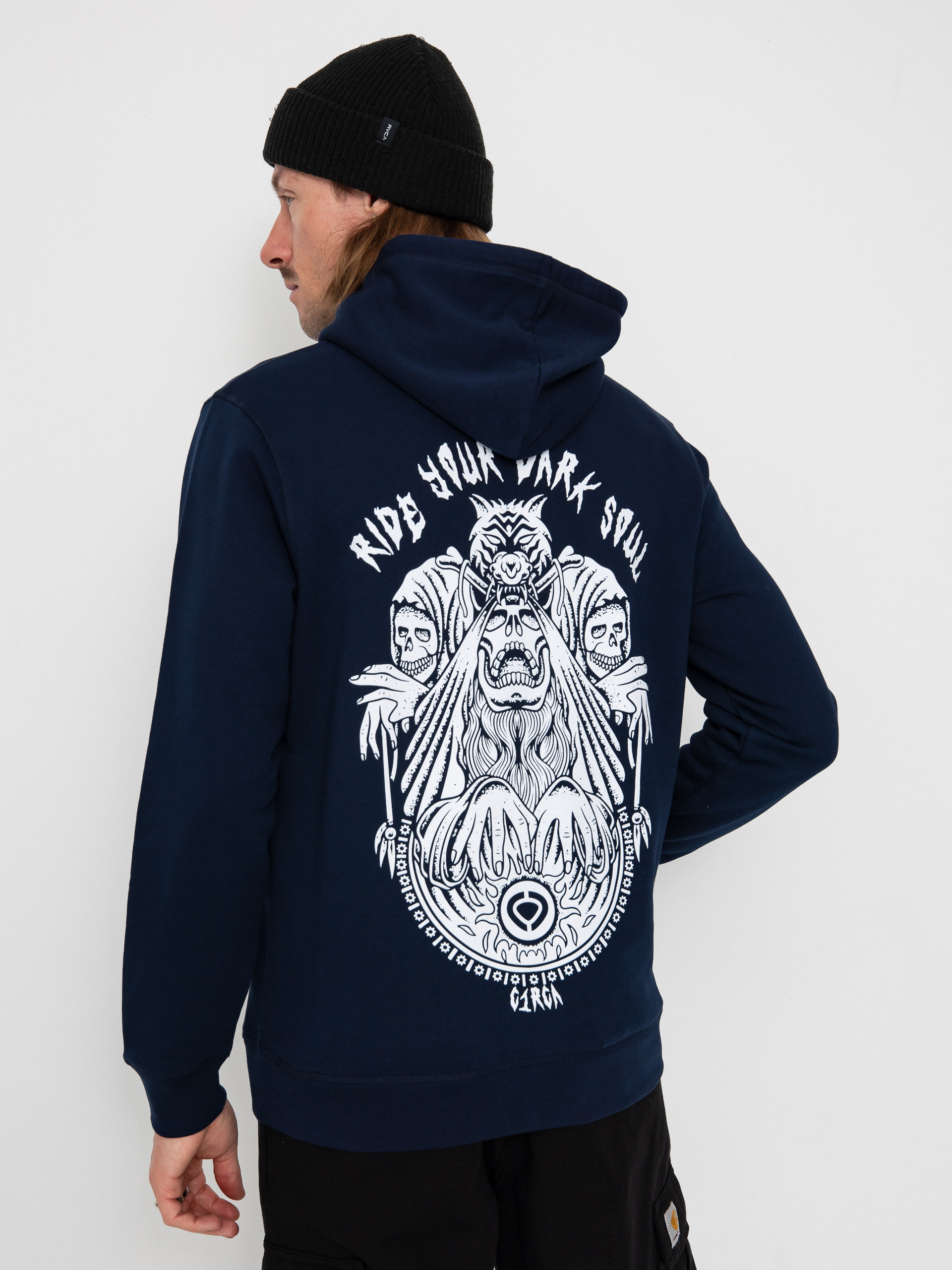 Mikina s kapucňou Circa Shaman HD (navy)