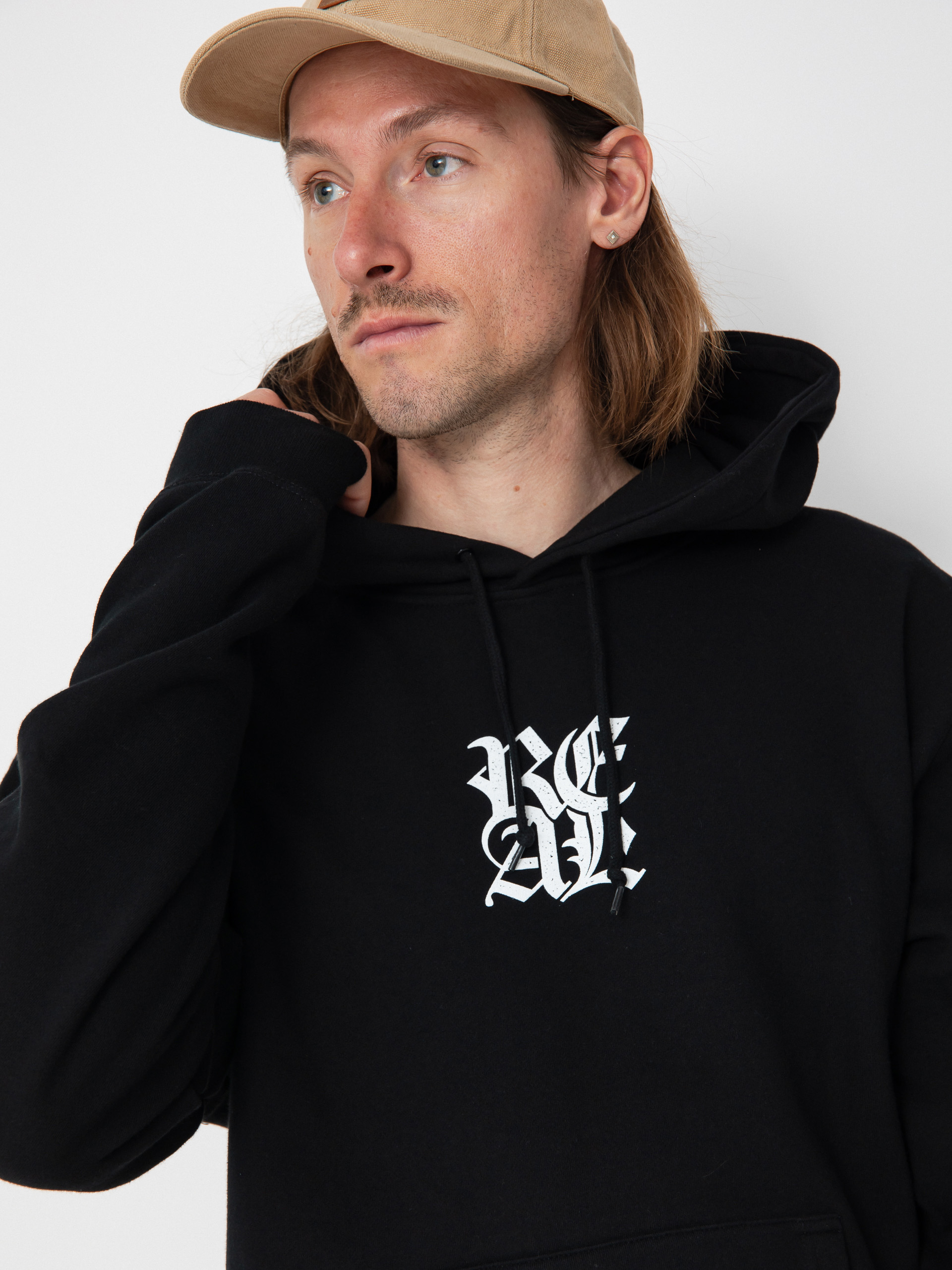 Mikina s kapucňou Real Outsider HD (black)