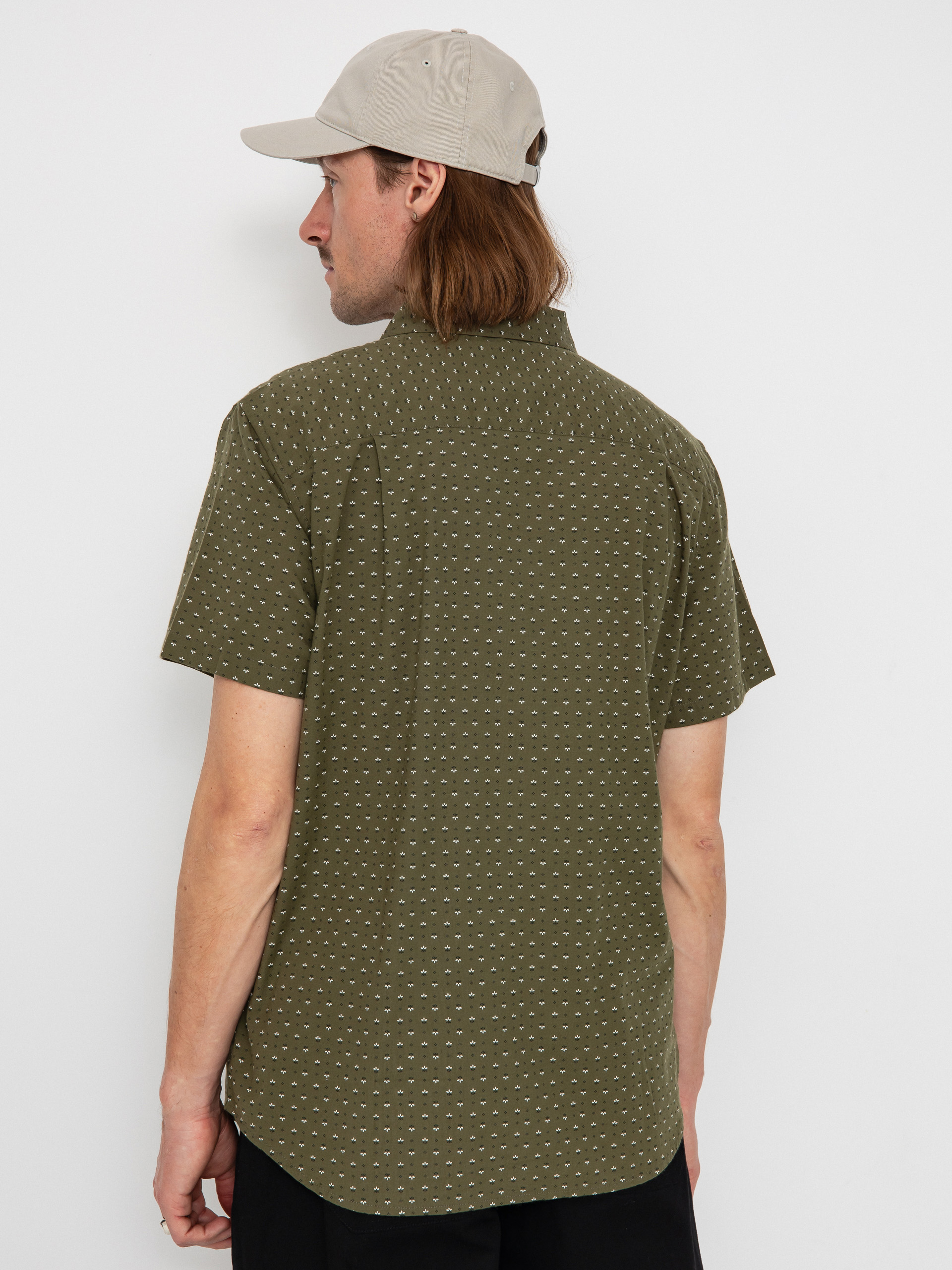 Košeľa Brixton Charter Print (ivy green/micro floral)