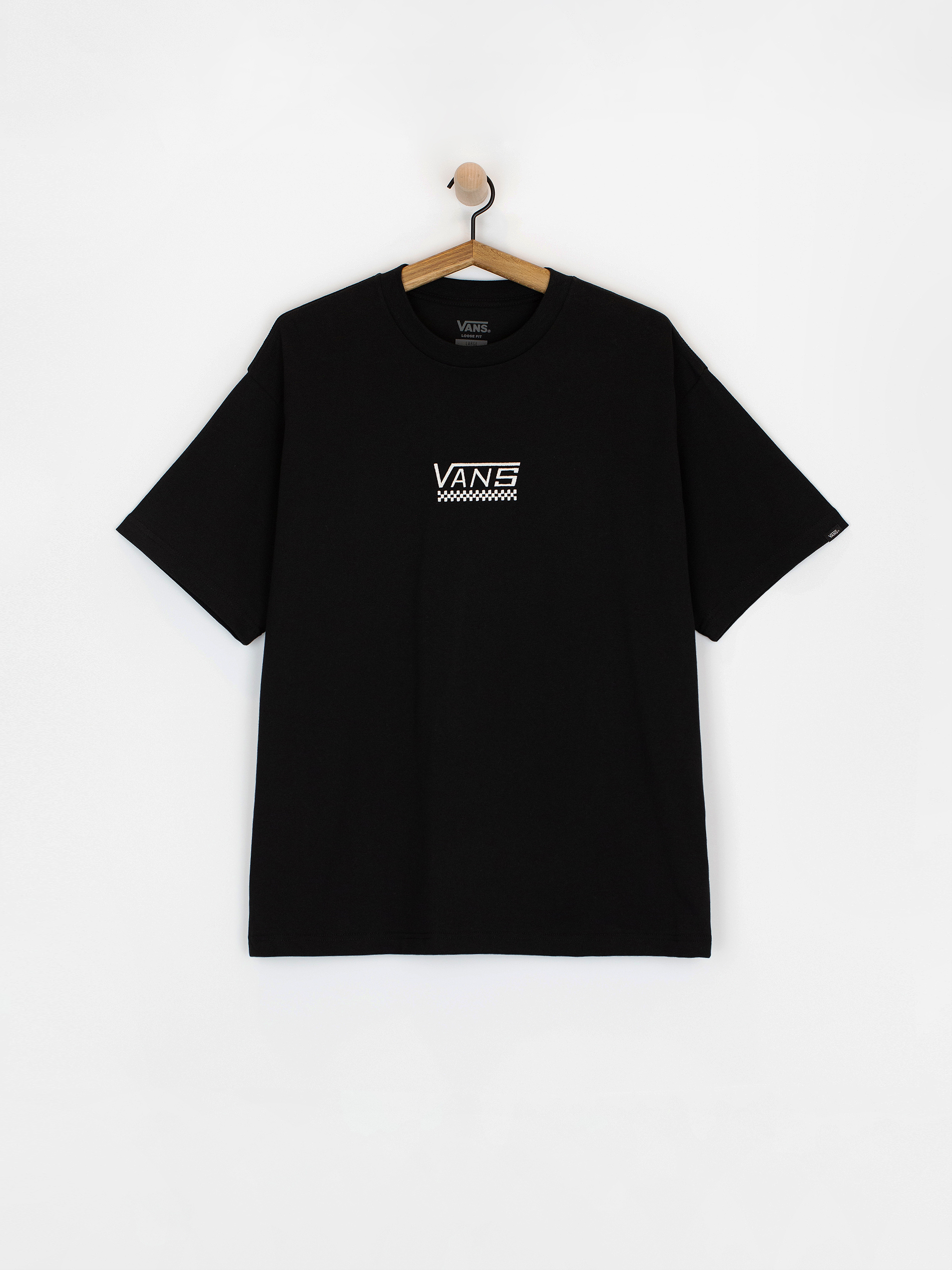 Tričko Vans V Check Loose (black)