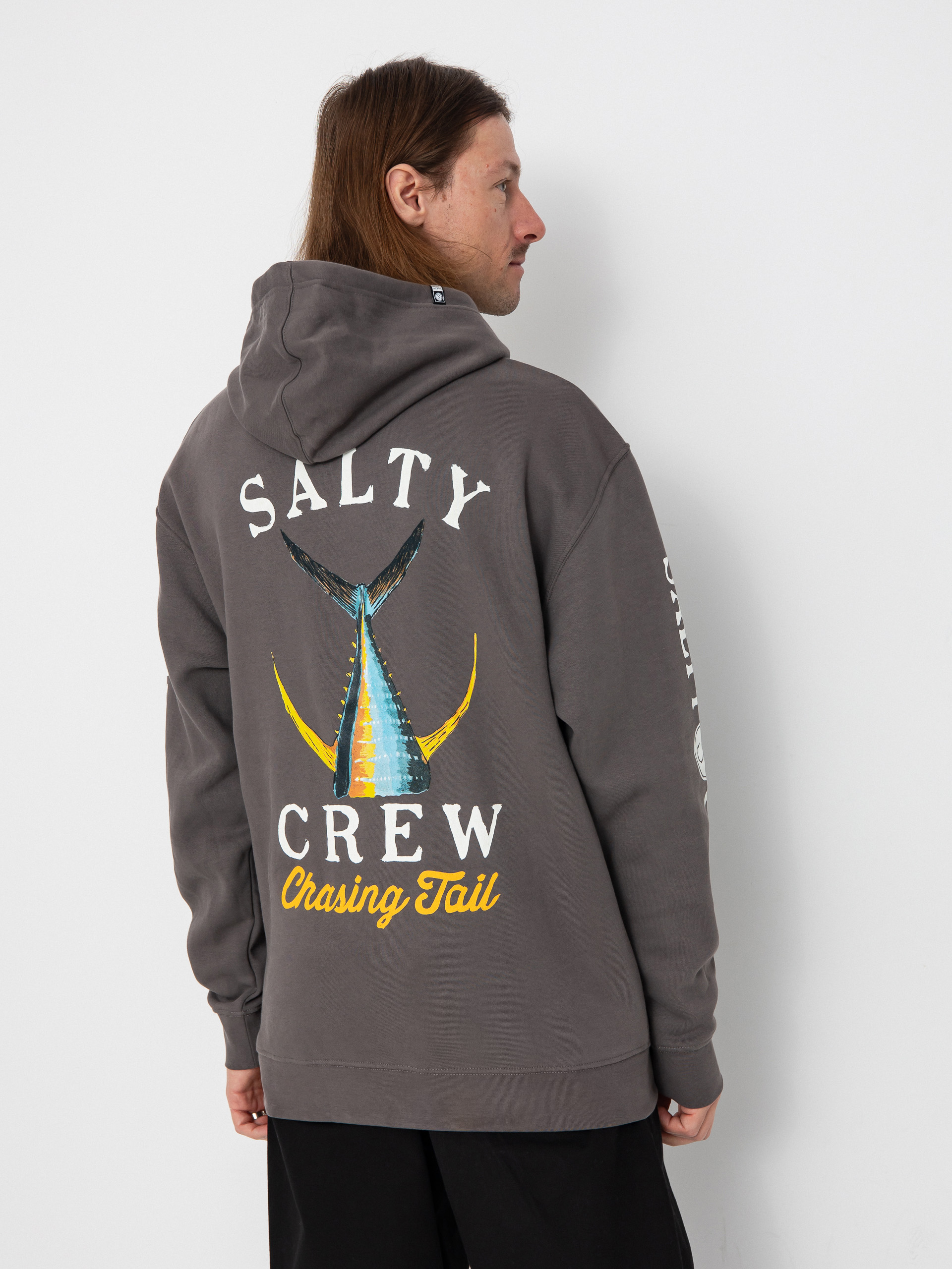 Mikina s kapucňou Salty Crew Tailed HD (charcoal)