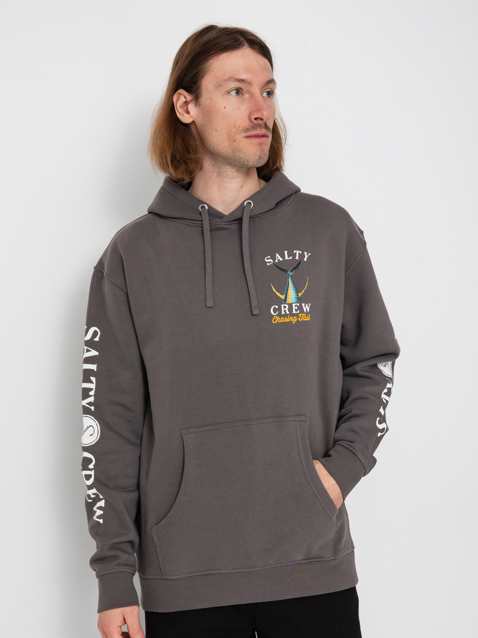 Mikina s kapucňou Salty Crew Tailed HD (charcoal)