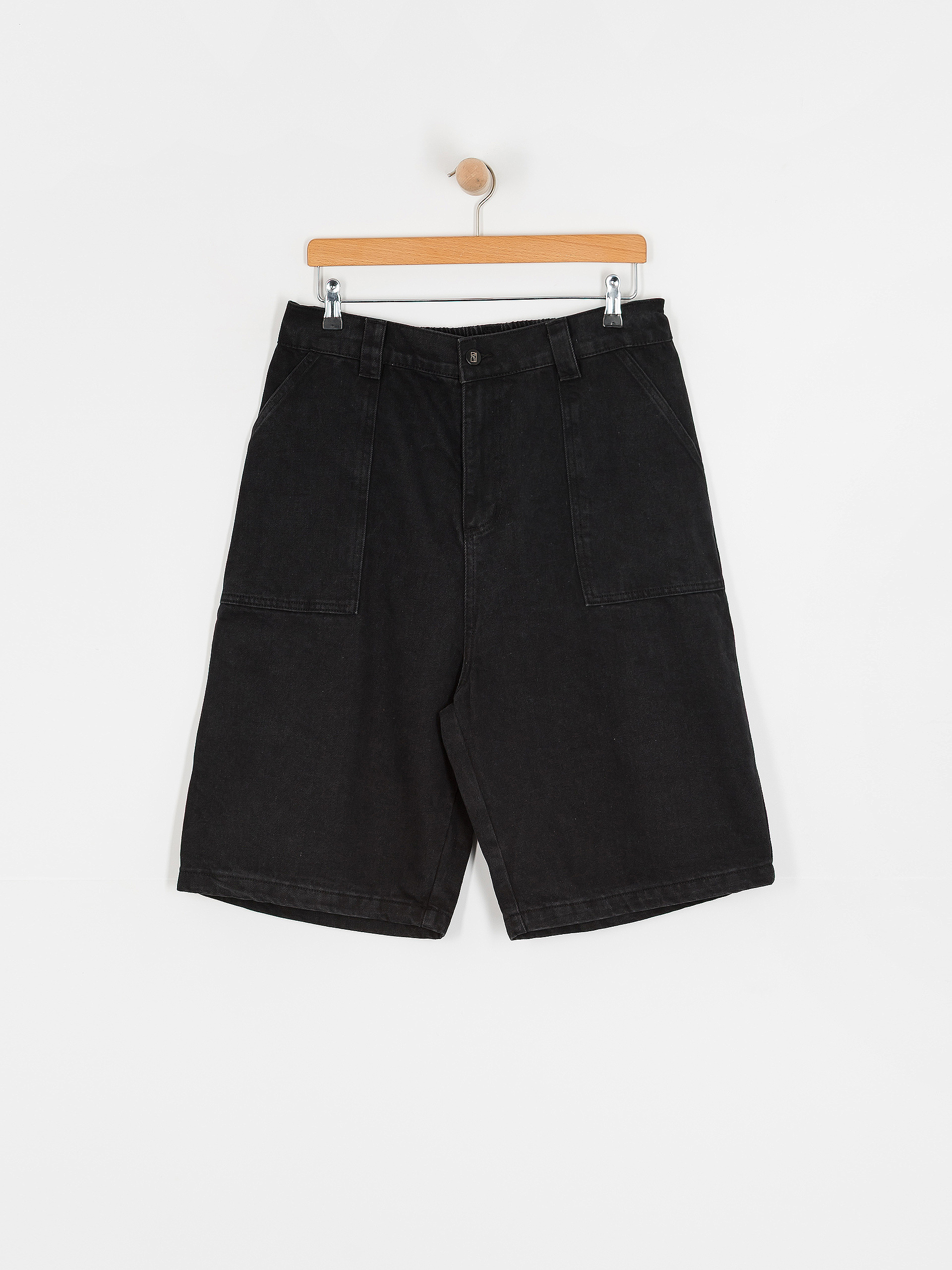 Kraťasy Poetic Collective Painter (black denim)