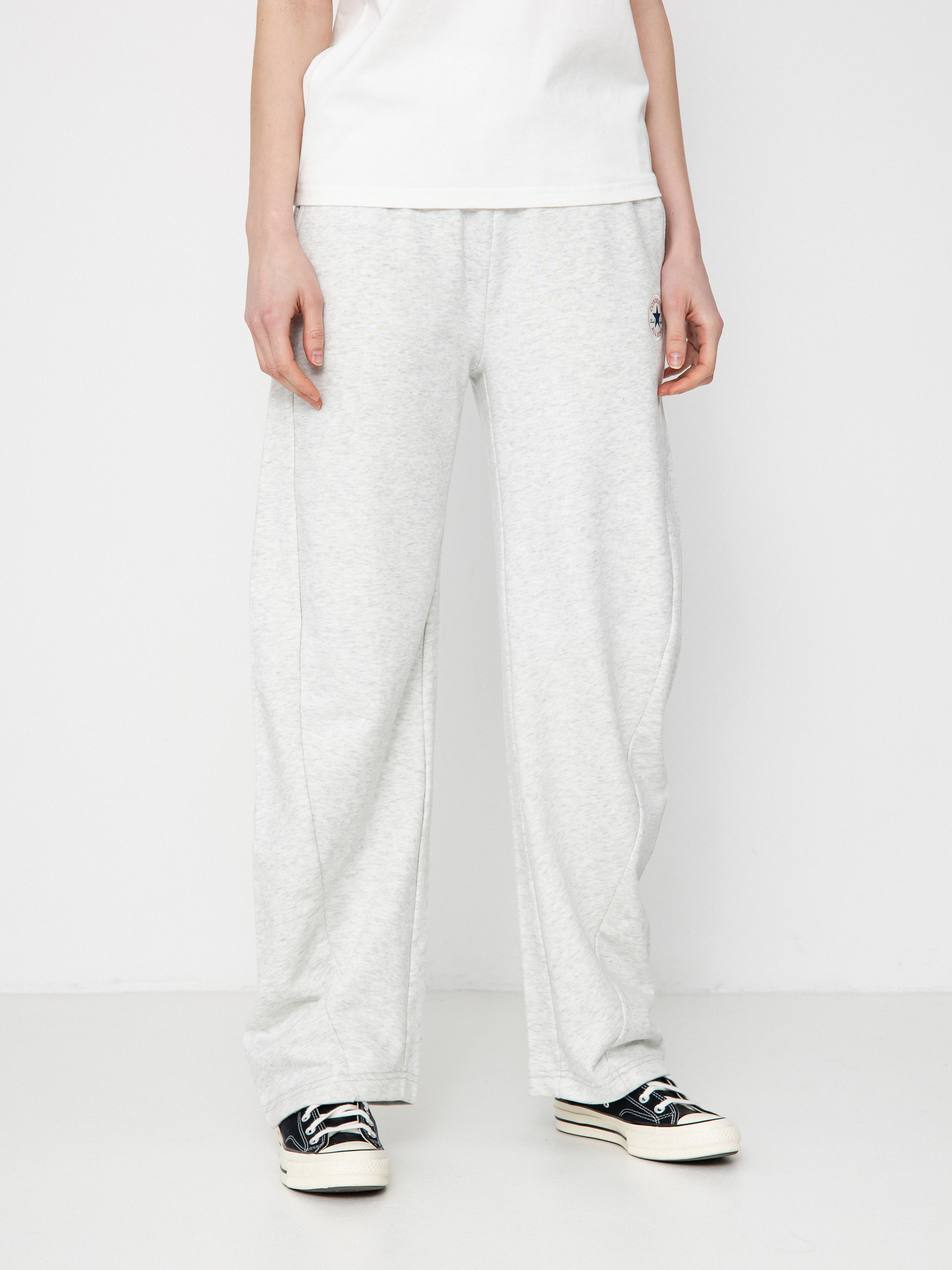 Nohavice Converse Retro Banana Knit Wmn (light retro grey heather)