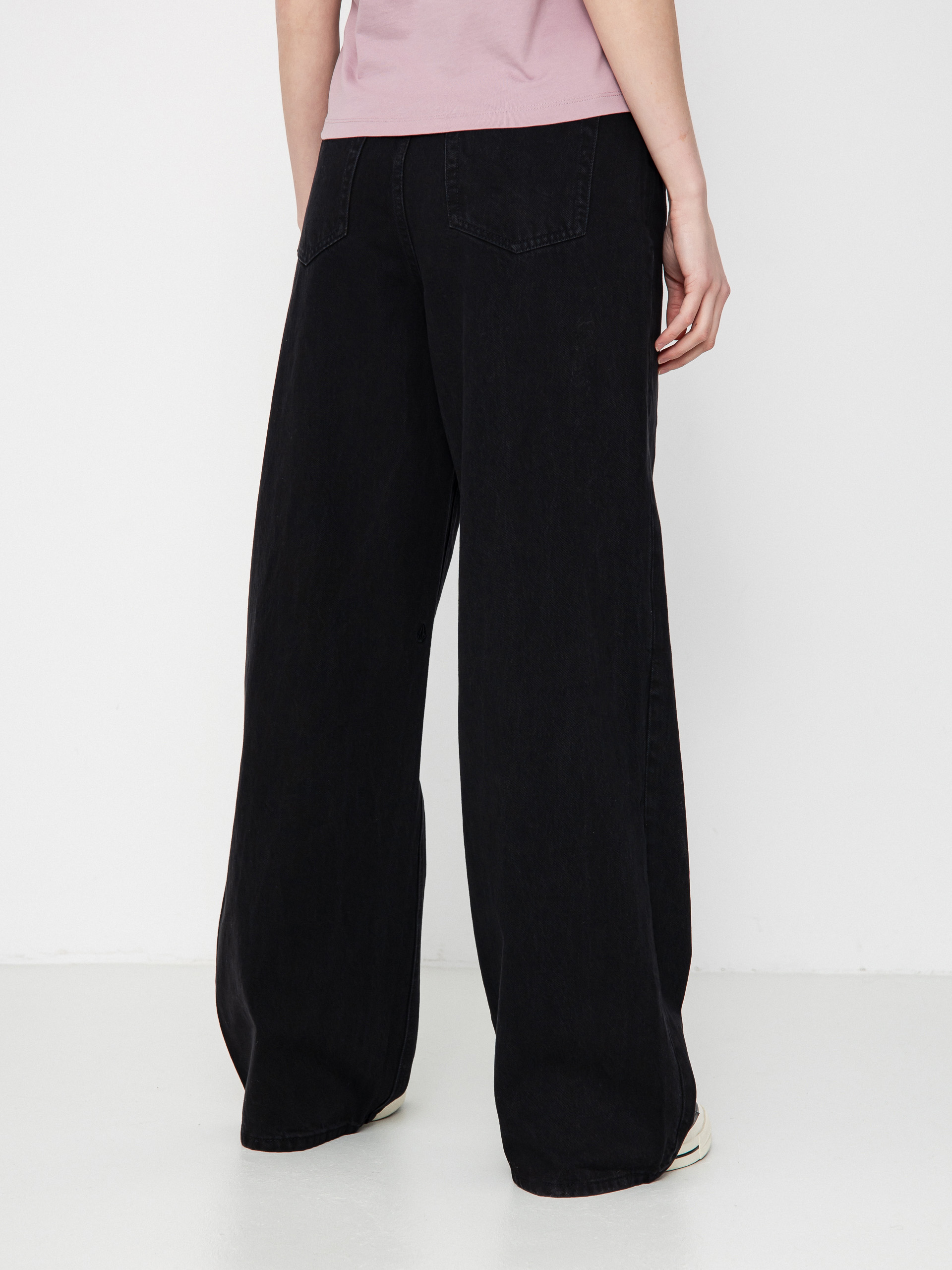 Nohavice Volcom Stoned Bf Hirise Wmn (black)