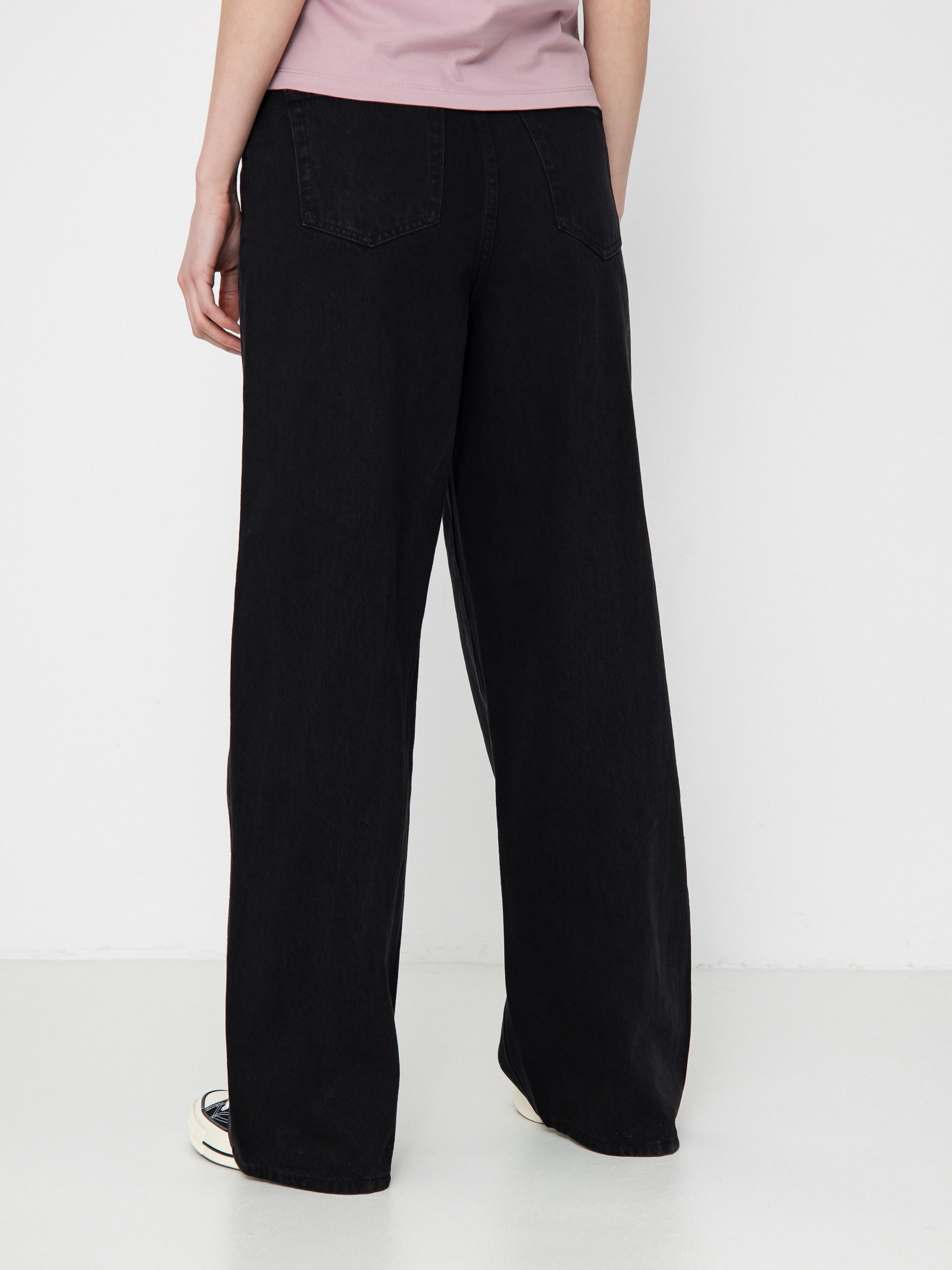 Nohavice Volcom Stoned Bf Hirise Wmn (black)