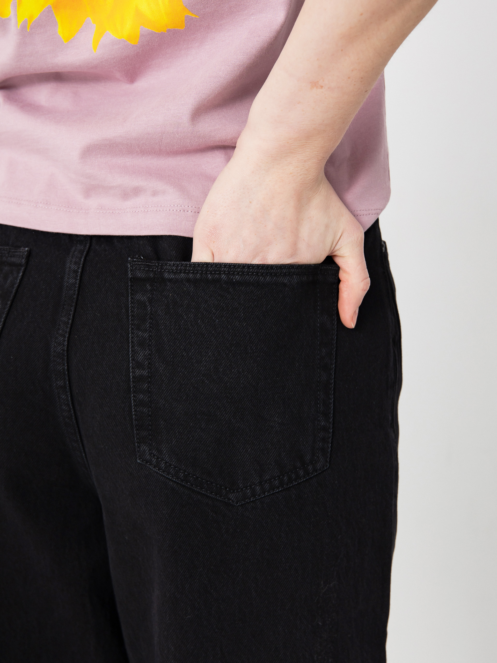 Nohavice Volcom Stoned Bf Hirise Wmn (black)