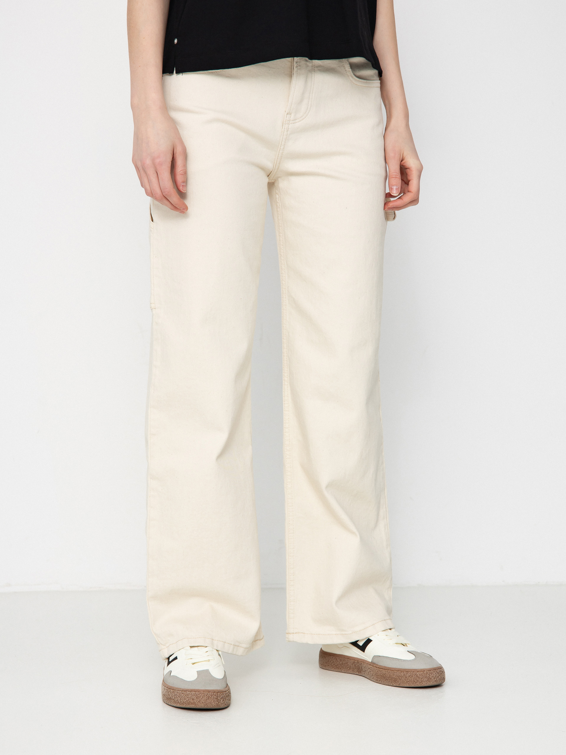 Nohavice Roxy Finley Worker Regular Wmn (bone)