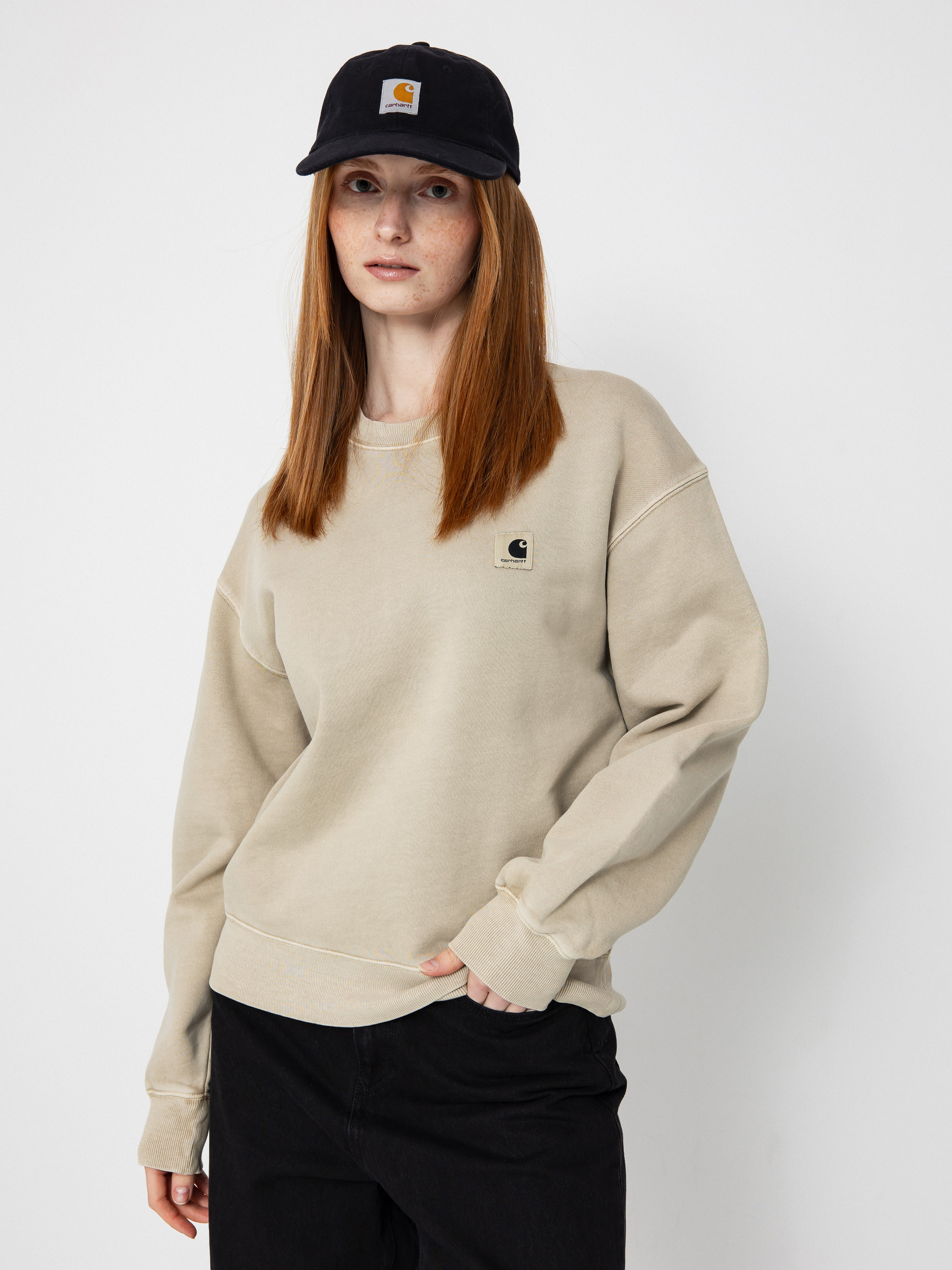 Mikina Carhartt WIP Nelson Wmn (fleur de sel)