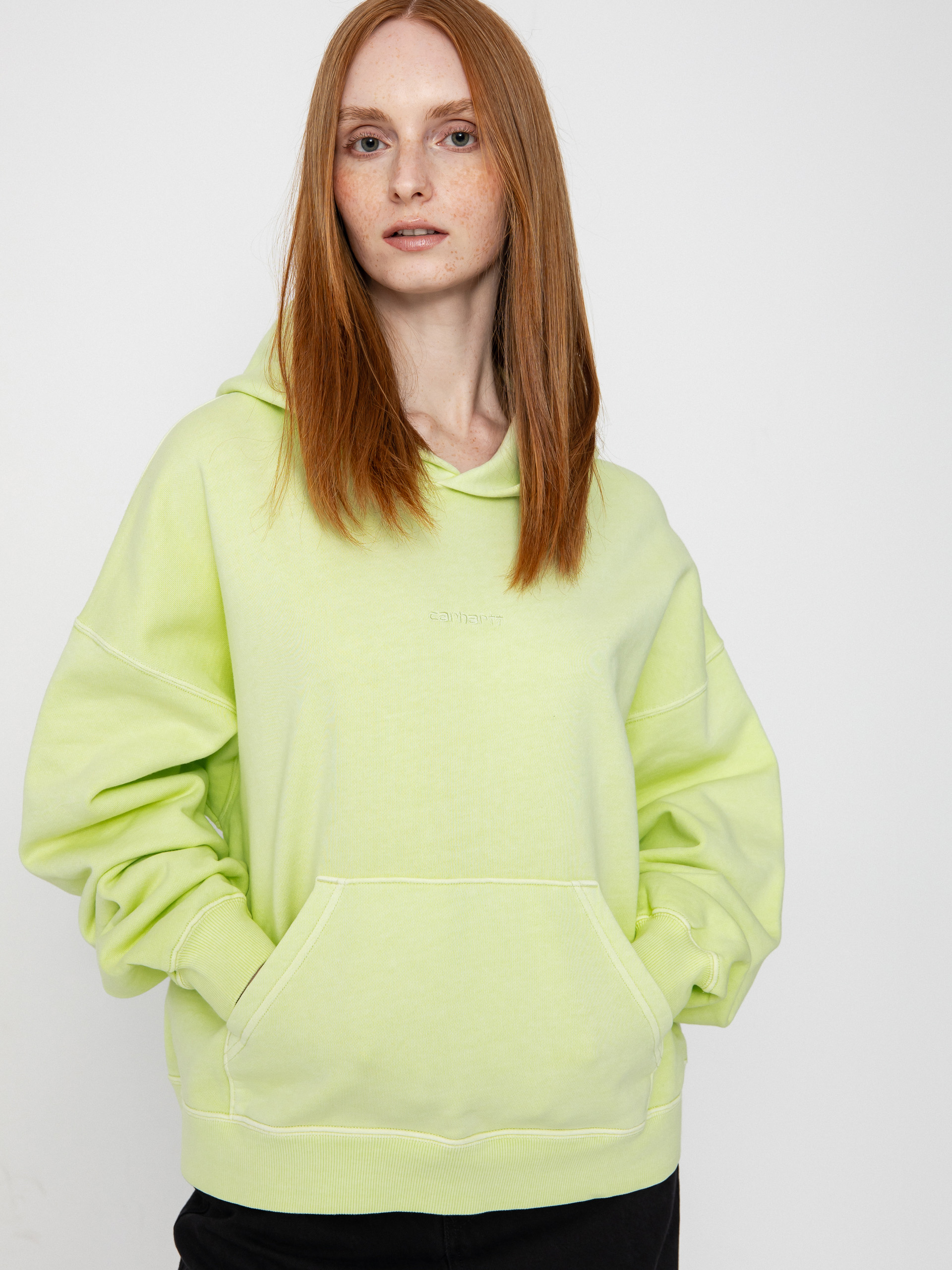 Mikina s kapucu0148ou Carhartt WIP Benton HD Wmn (air green)