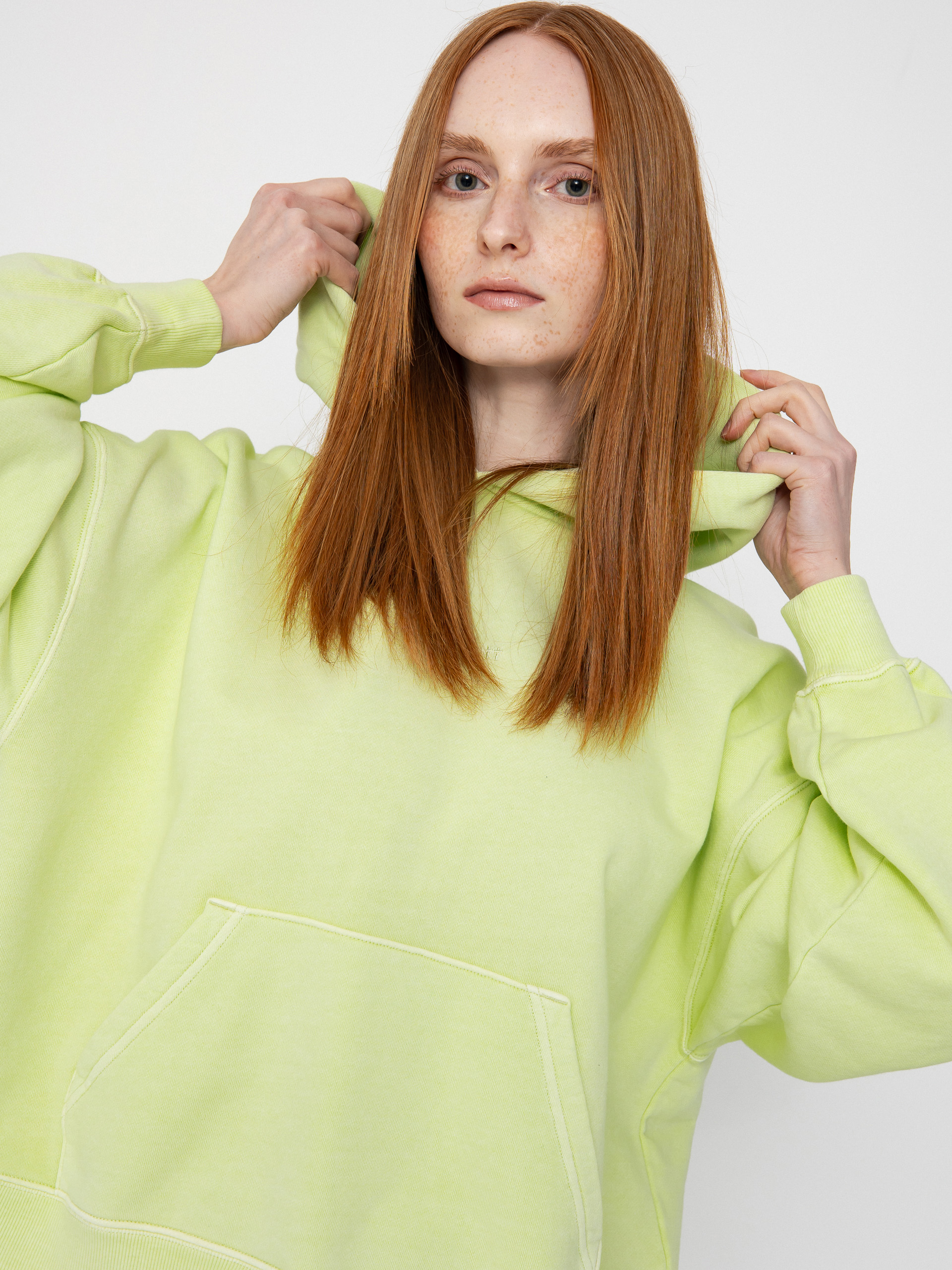 Mikina s kapucňou Carhartt WIP Benton HD Wmn (air green)