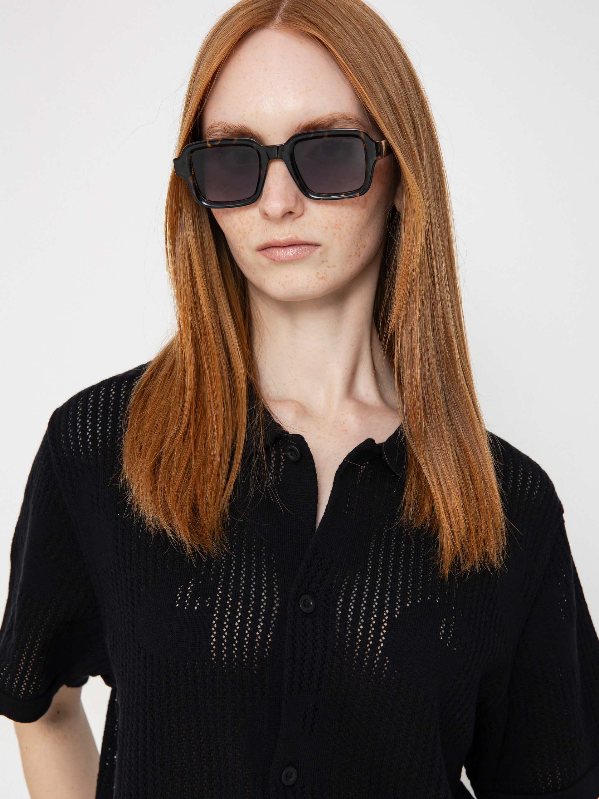 Košeľa Carhartt WIP Temple Knit Wmn (black)