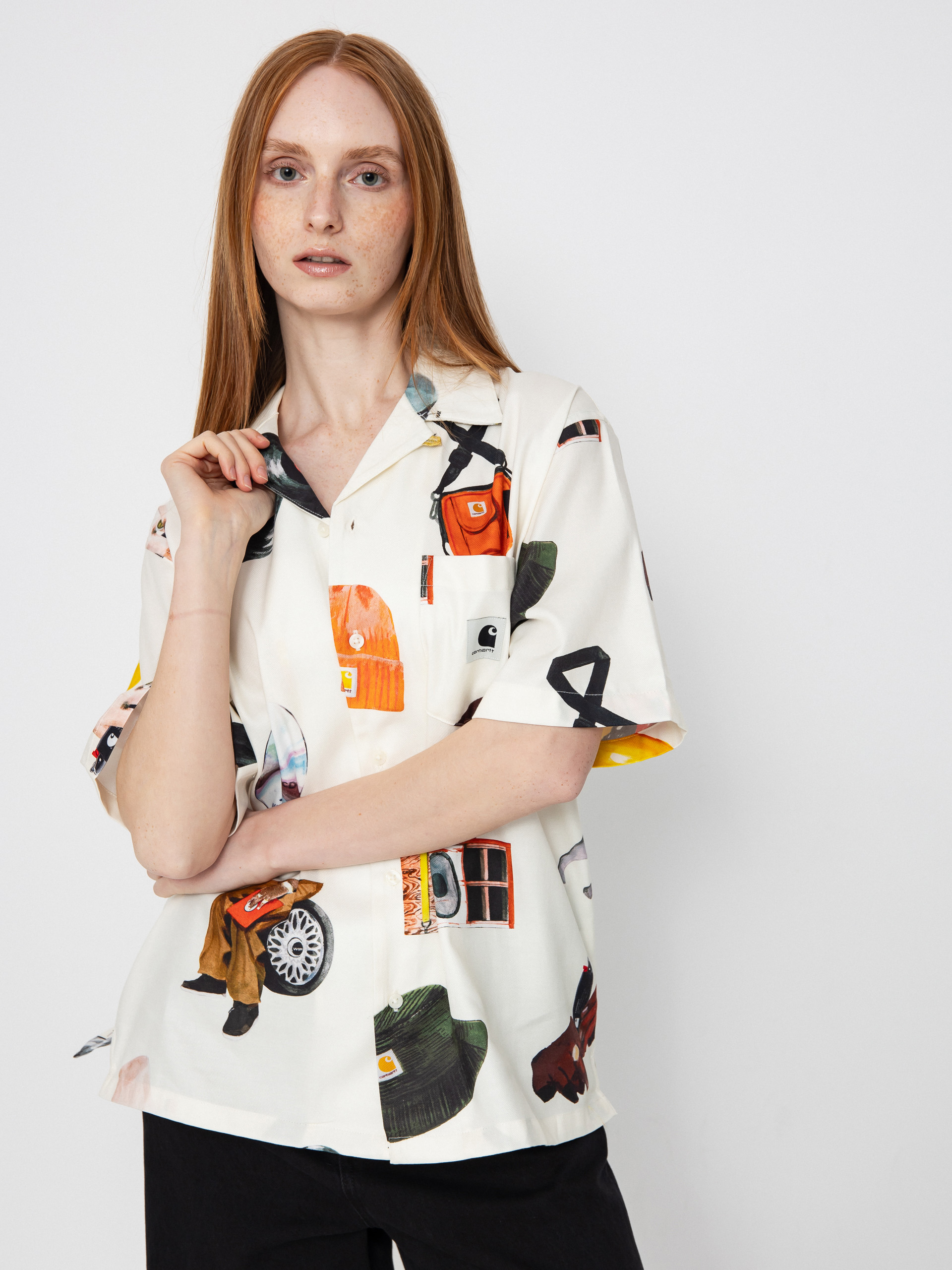 Košeľa Carhartt WIP Jacob Rochester Wmn