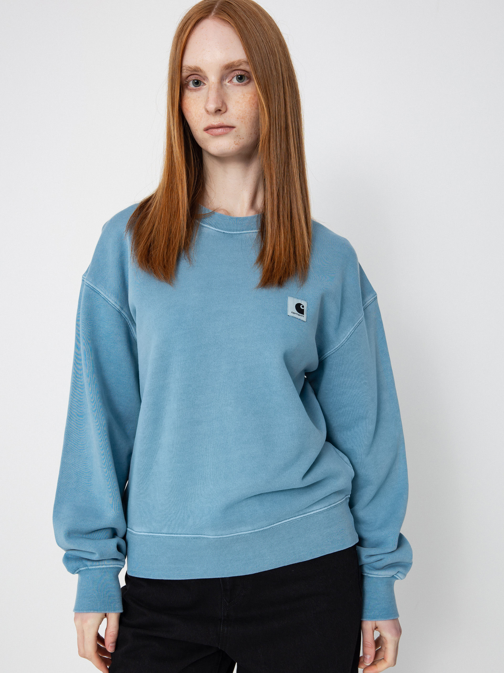 Mikina Carhartt WIP Nelson Wmn (clay blue)