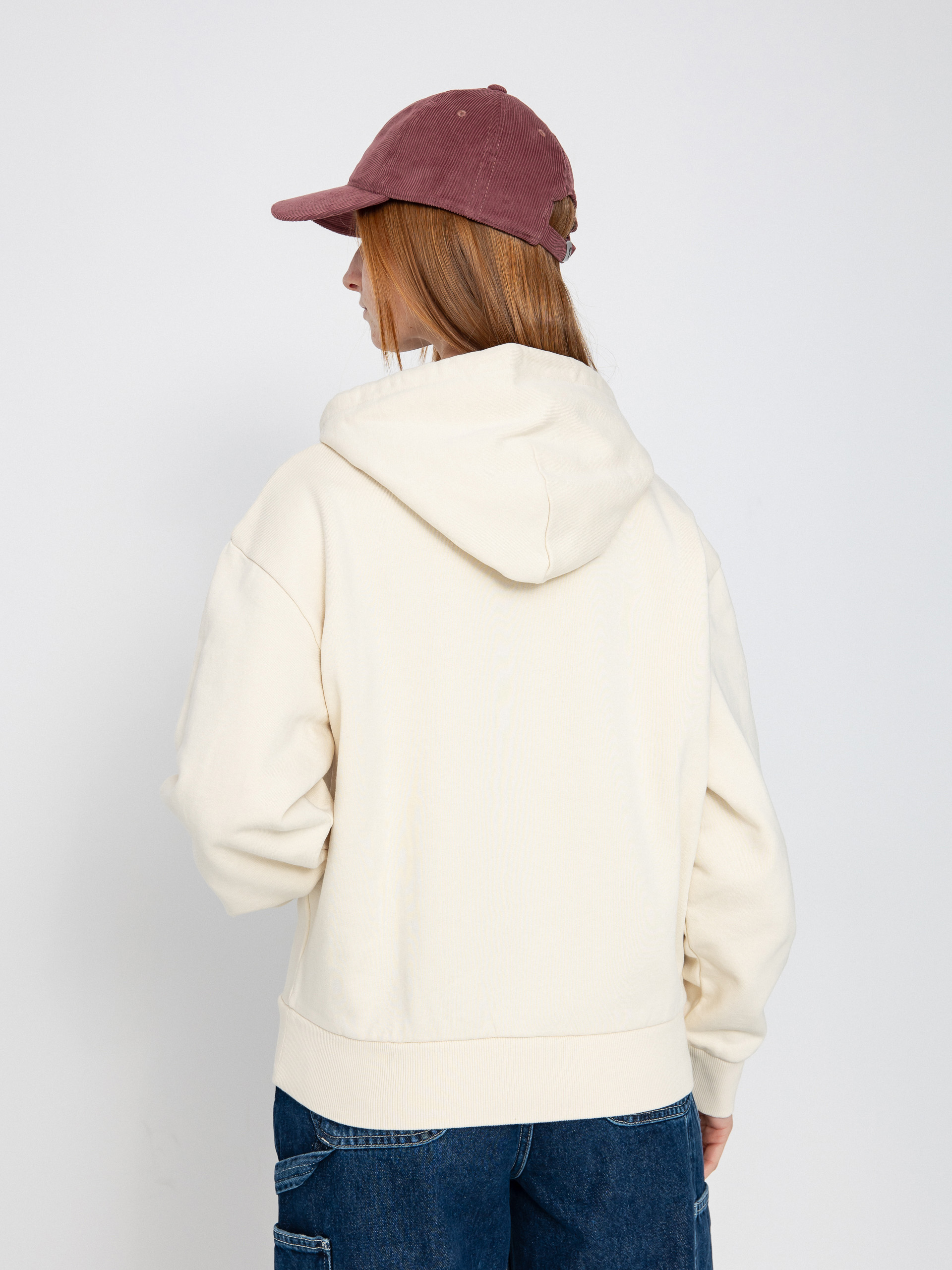Mikina s kapucňou Carhartt WIP Casey HD Wmn (natural/silver)