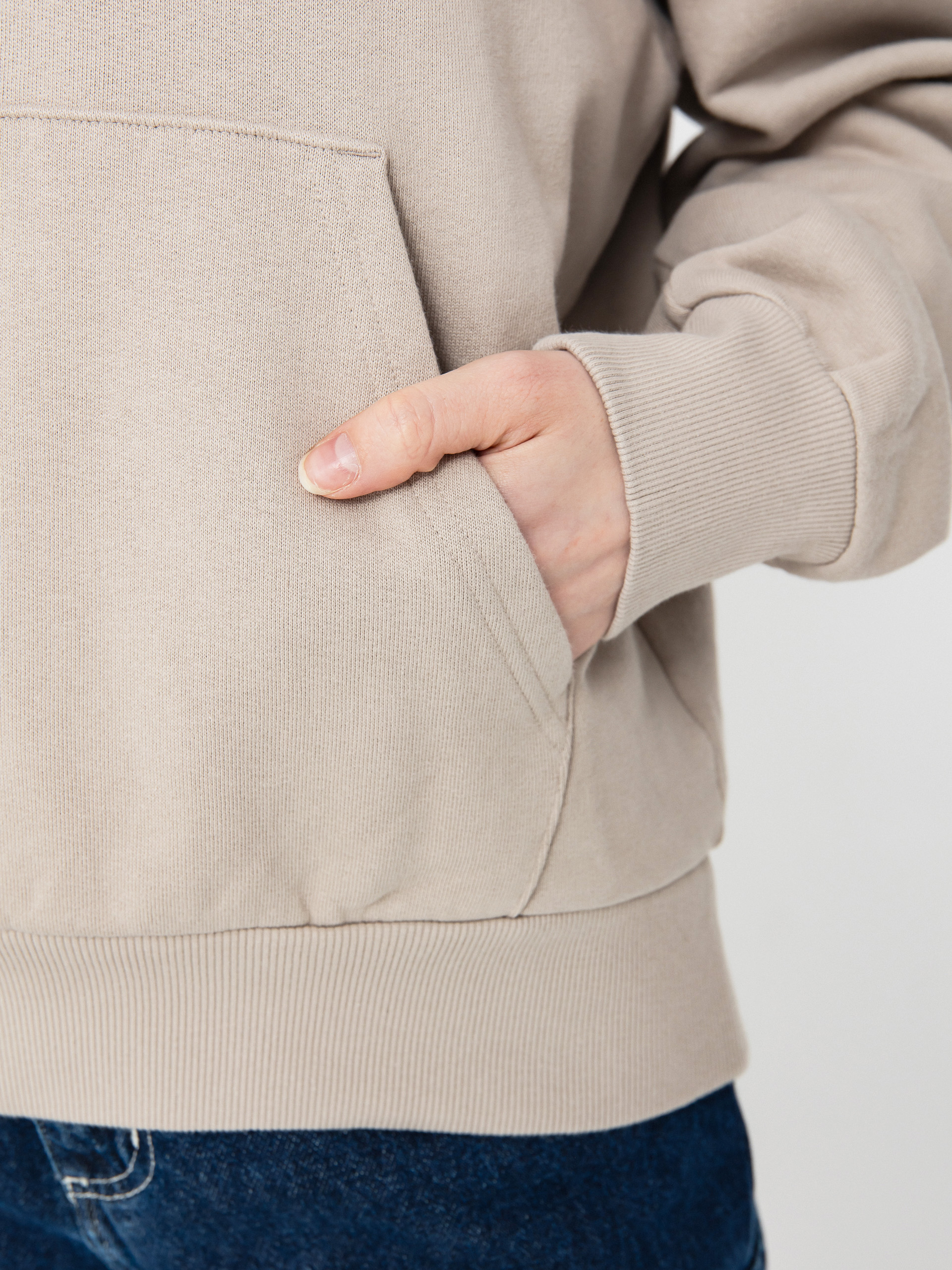 Mikina s kapucňou Carhartt WIP Casey HD Wmn (dusky beige/silver)