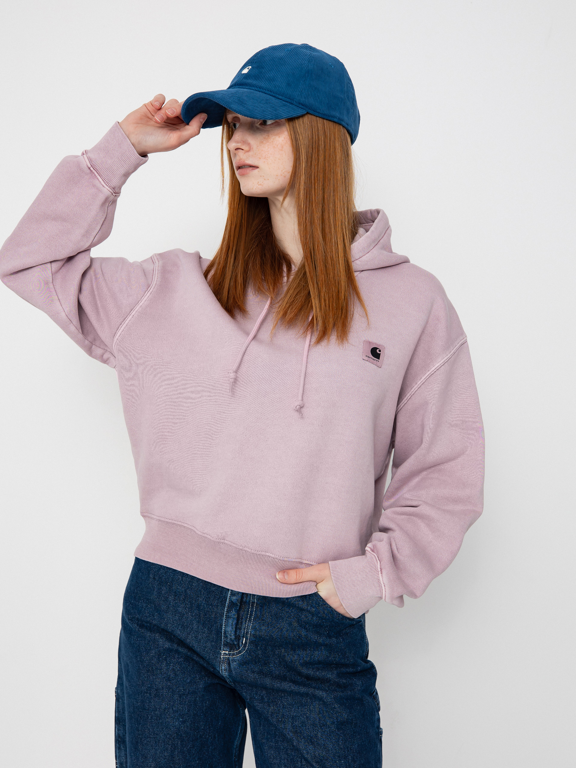 Mikina s kapucňou Carhartt WIP Nelson HD Wmn (hortensia)