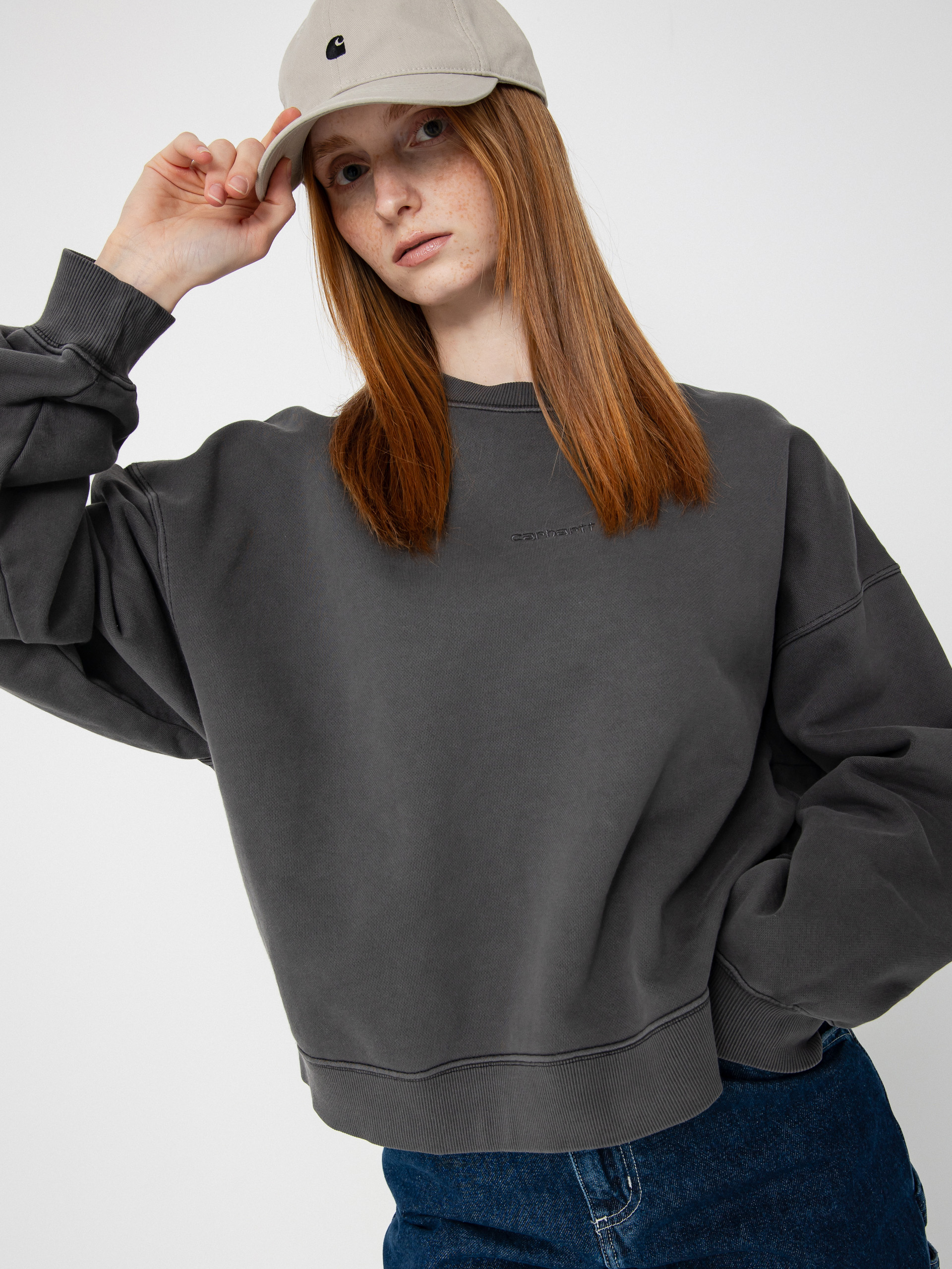 Mikina Carhartt WIP Benton Wmn (black)