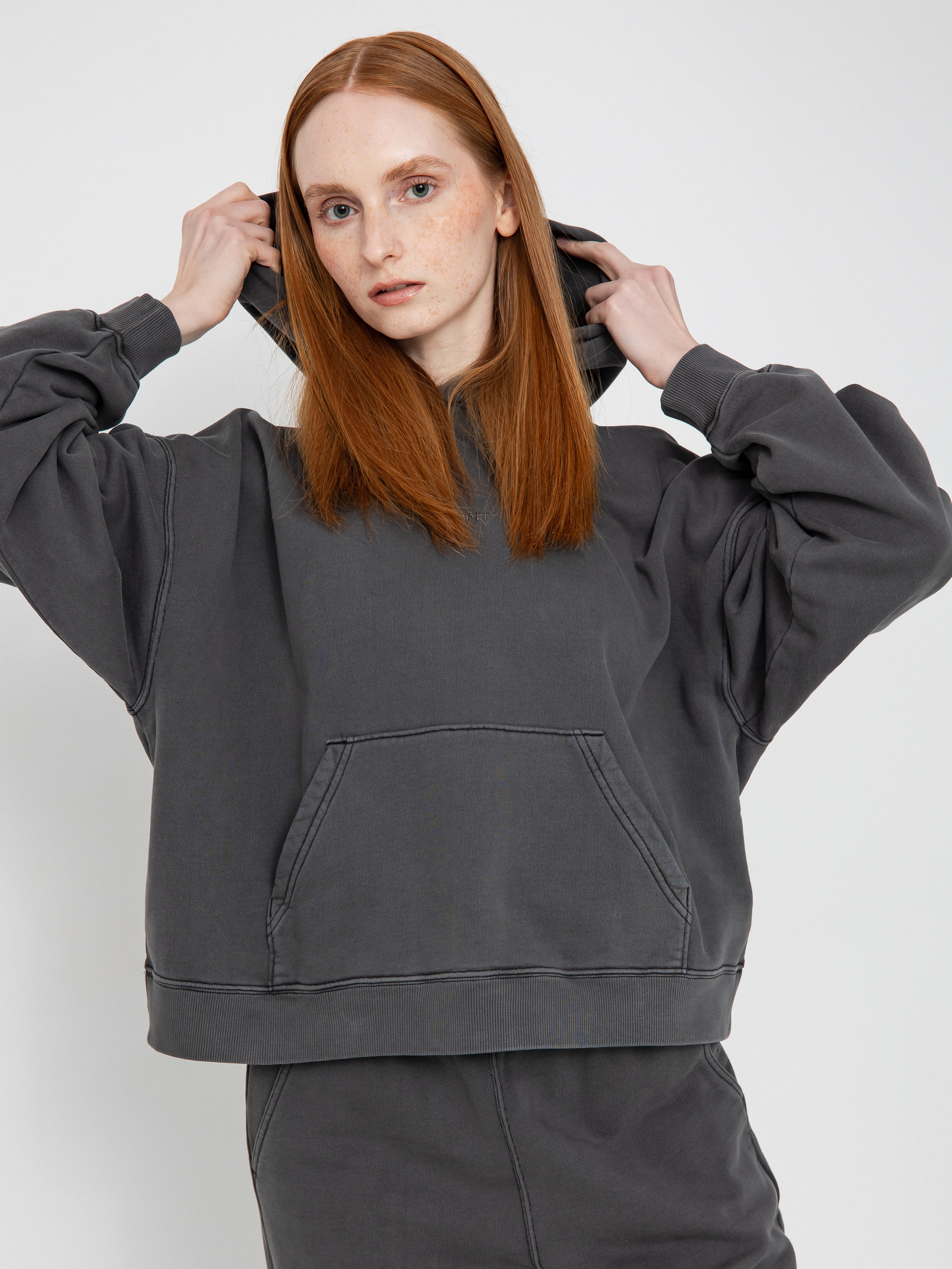 Mikina s kapucňou Carhartt WIP Benton HD Wmn (black)