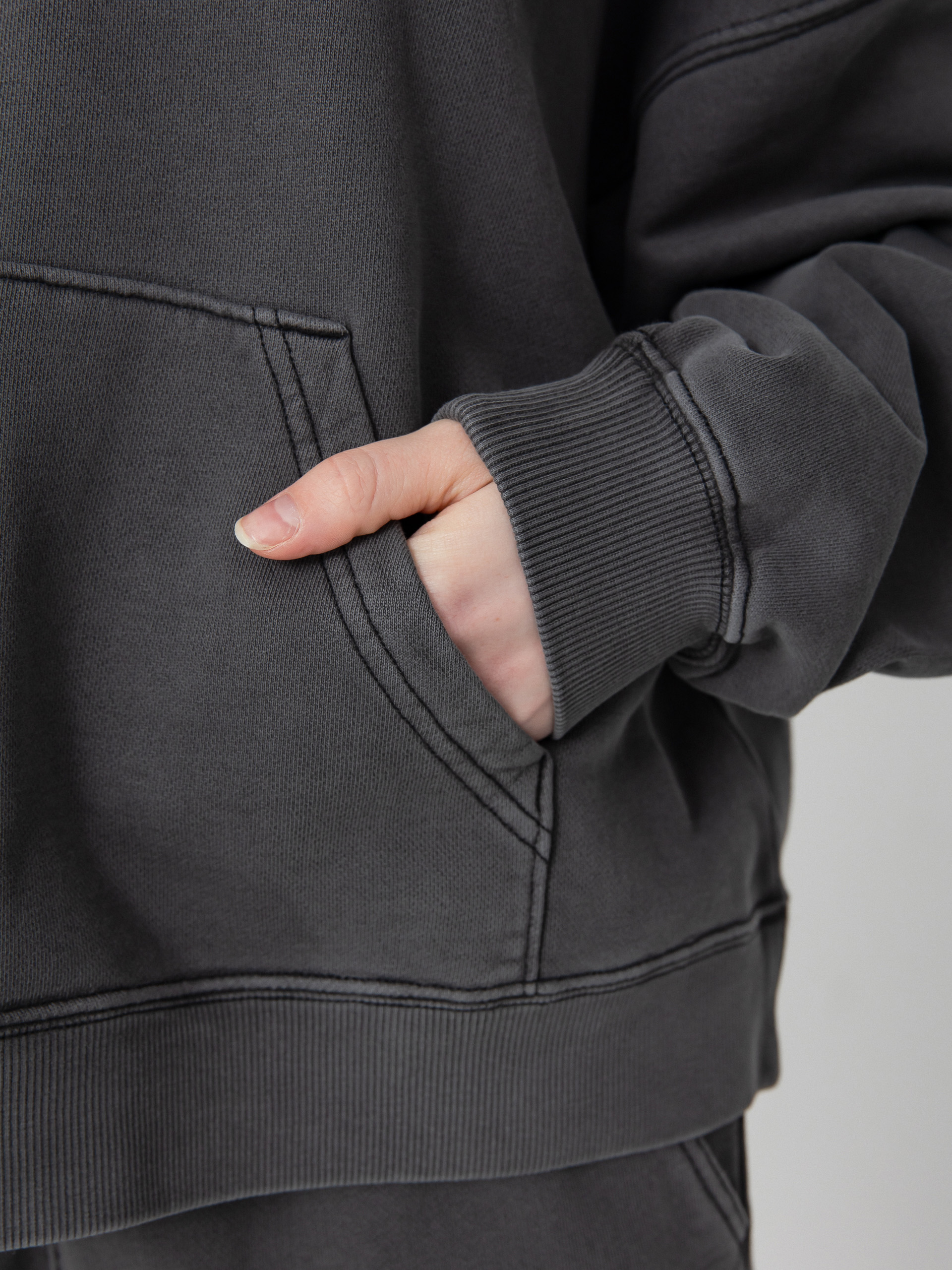 Mikina s kapucňou Carhartt WIP Benton HD Wmn (black)