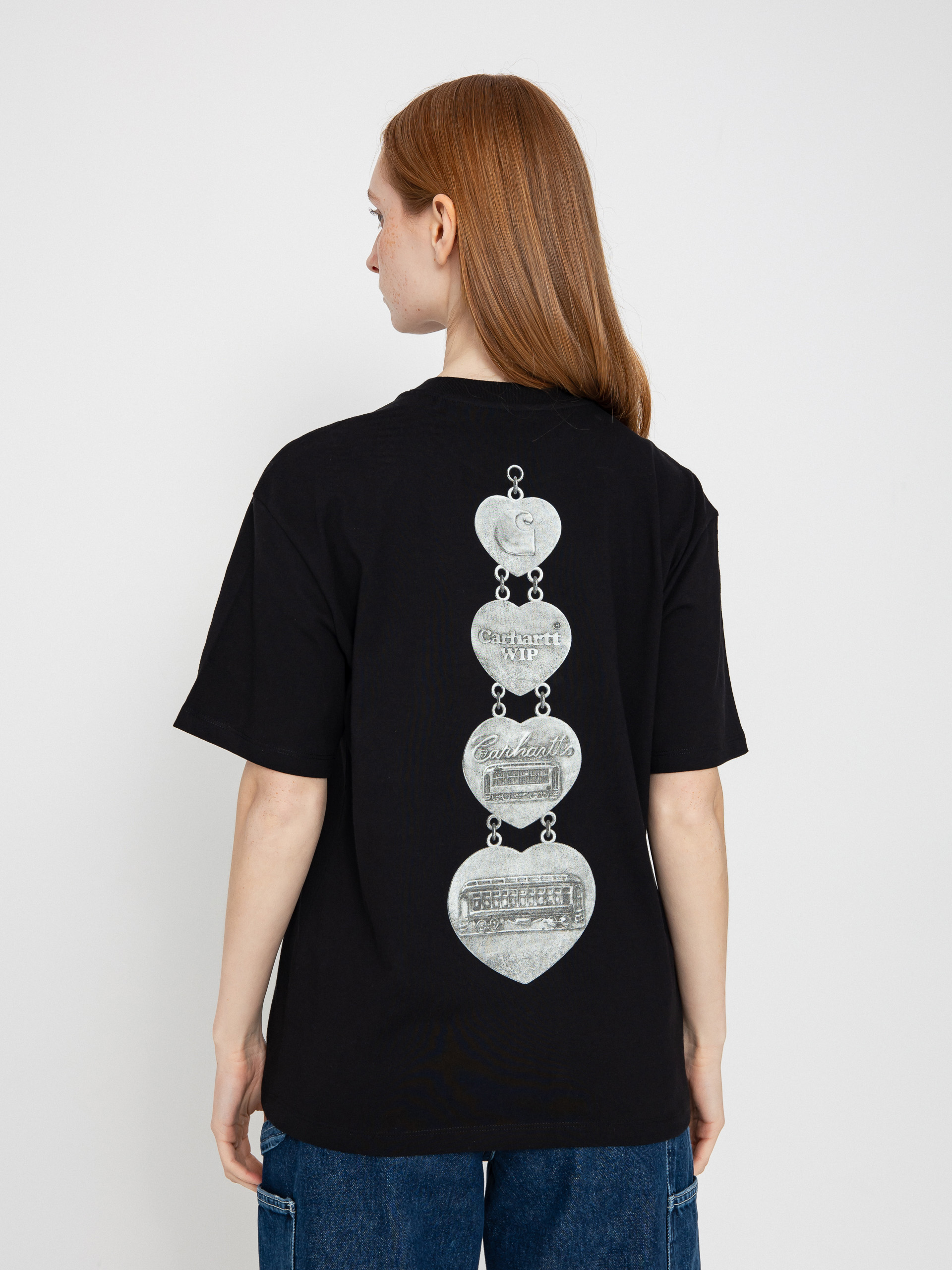 Tričko Carhartt WIP Hartt Chain Wmn (black)