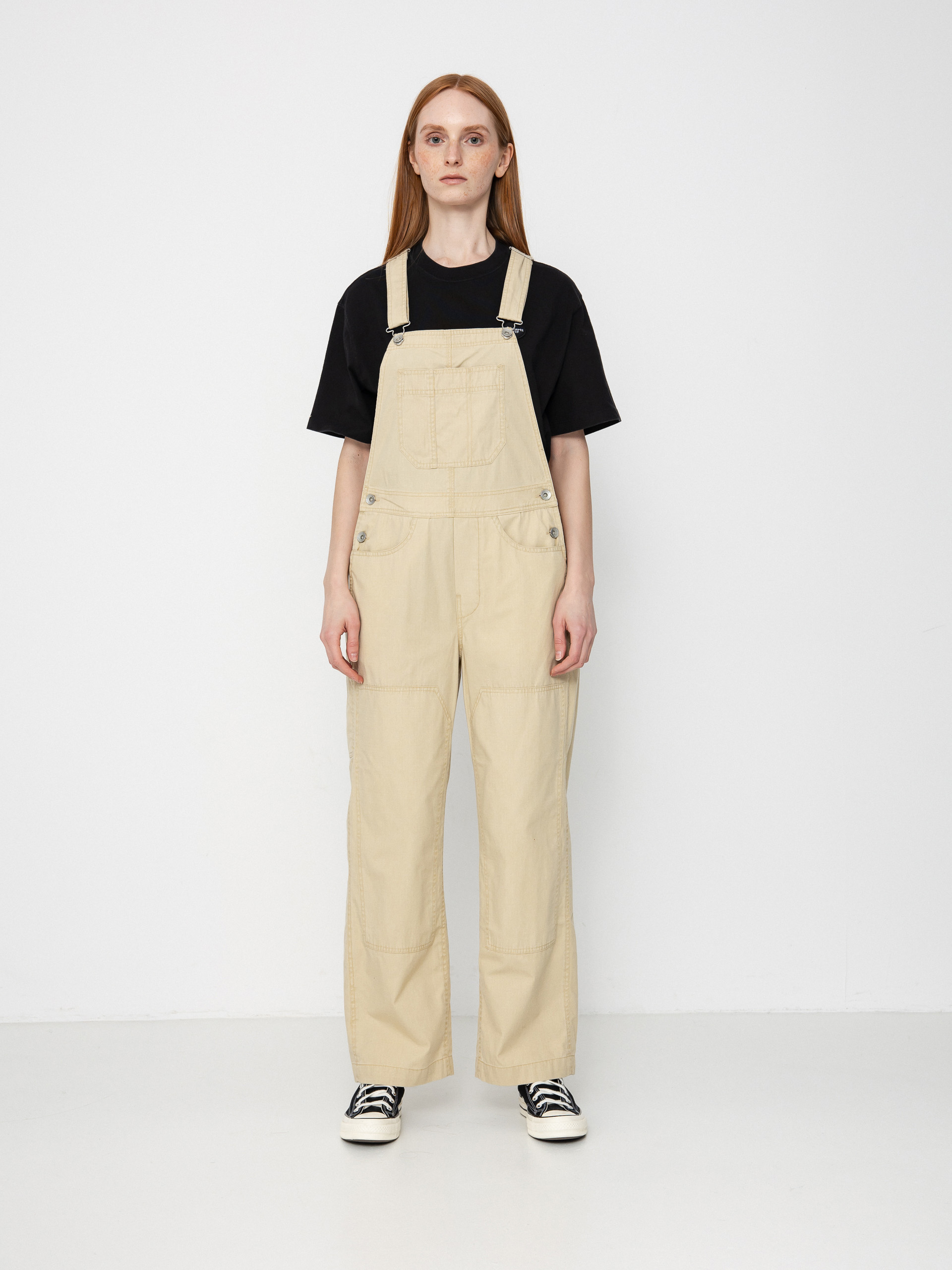 Nohavice Brixton Utility Overall Wmn (pale khaki)