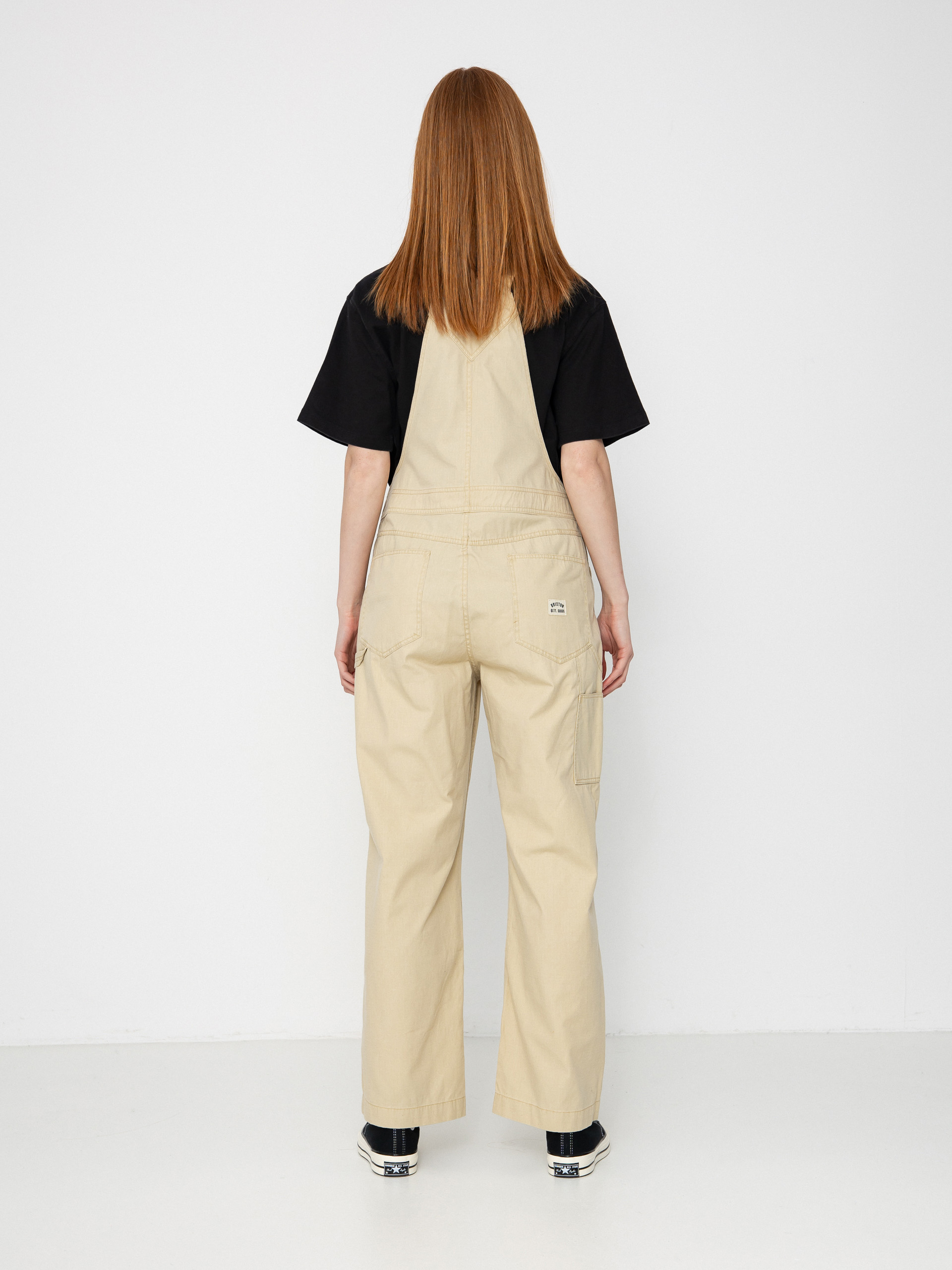 Nohavice Brixton Utility Overall Wmn (pale khaki)