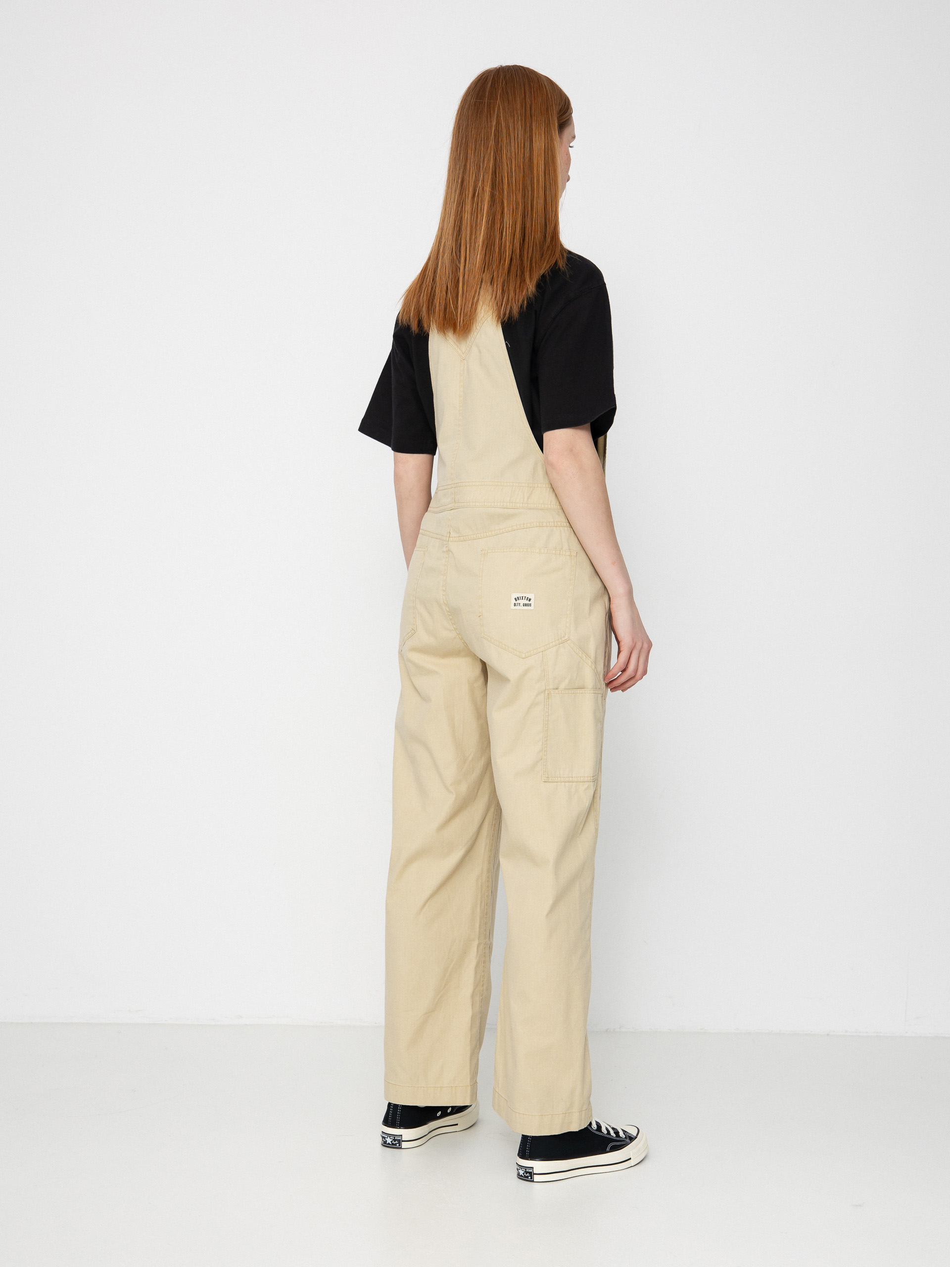 Nohavice Brixton Utility Overall Wmn (pale khaki)