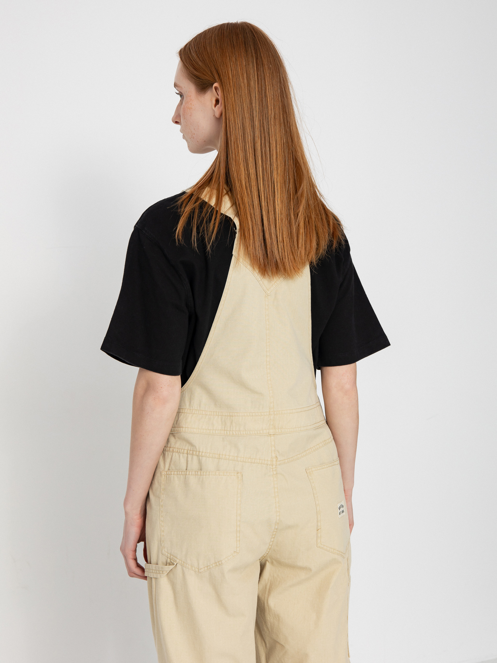 Nohavice Brixton Utility Overall Wmn (pale khaki)