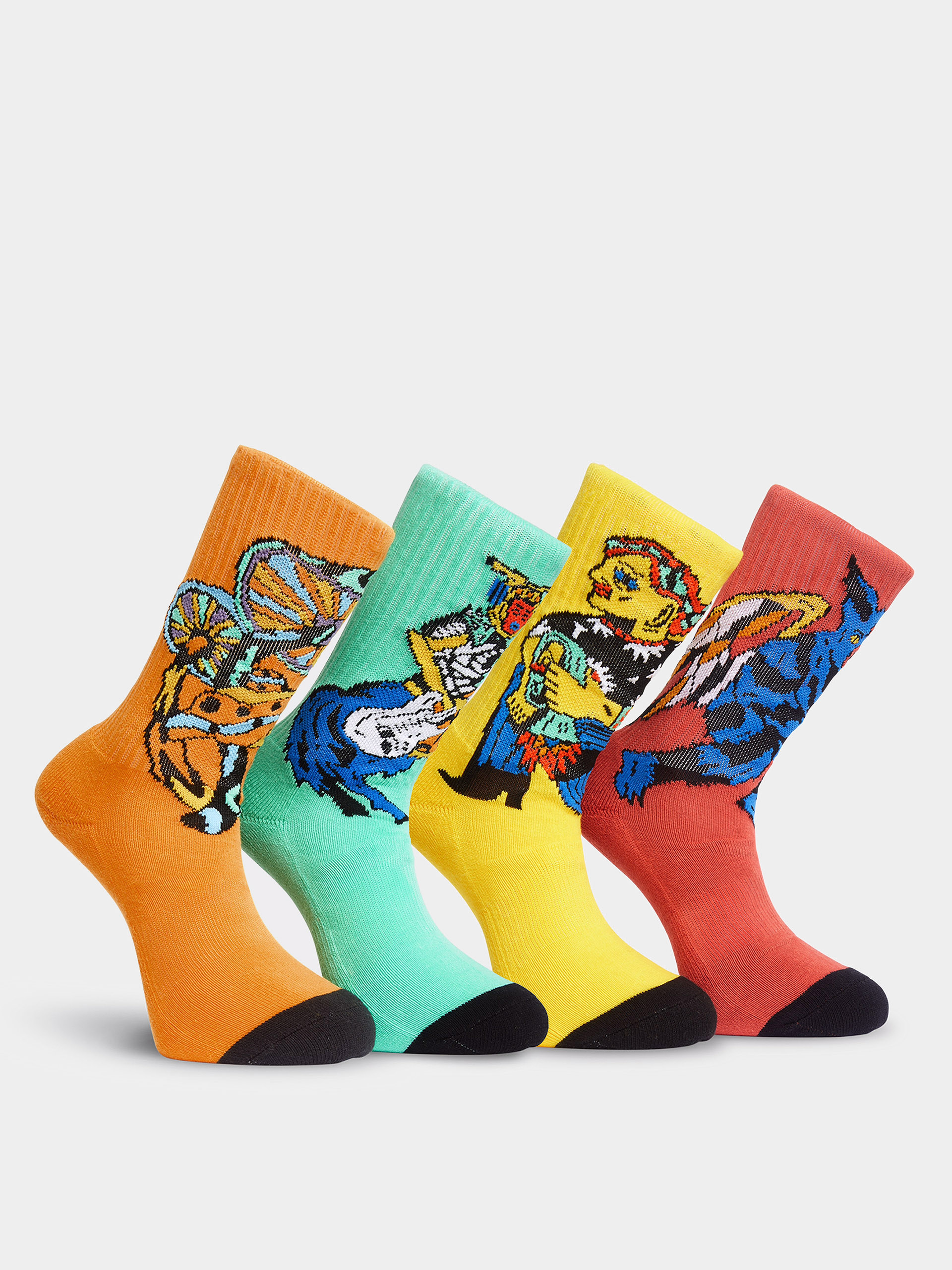 Ponožky Volcom Fa Bob Mollema 4Pk (mint)