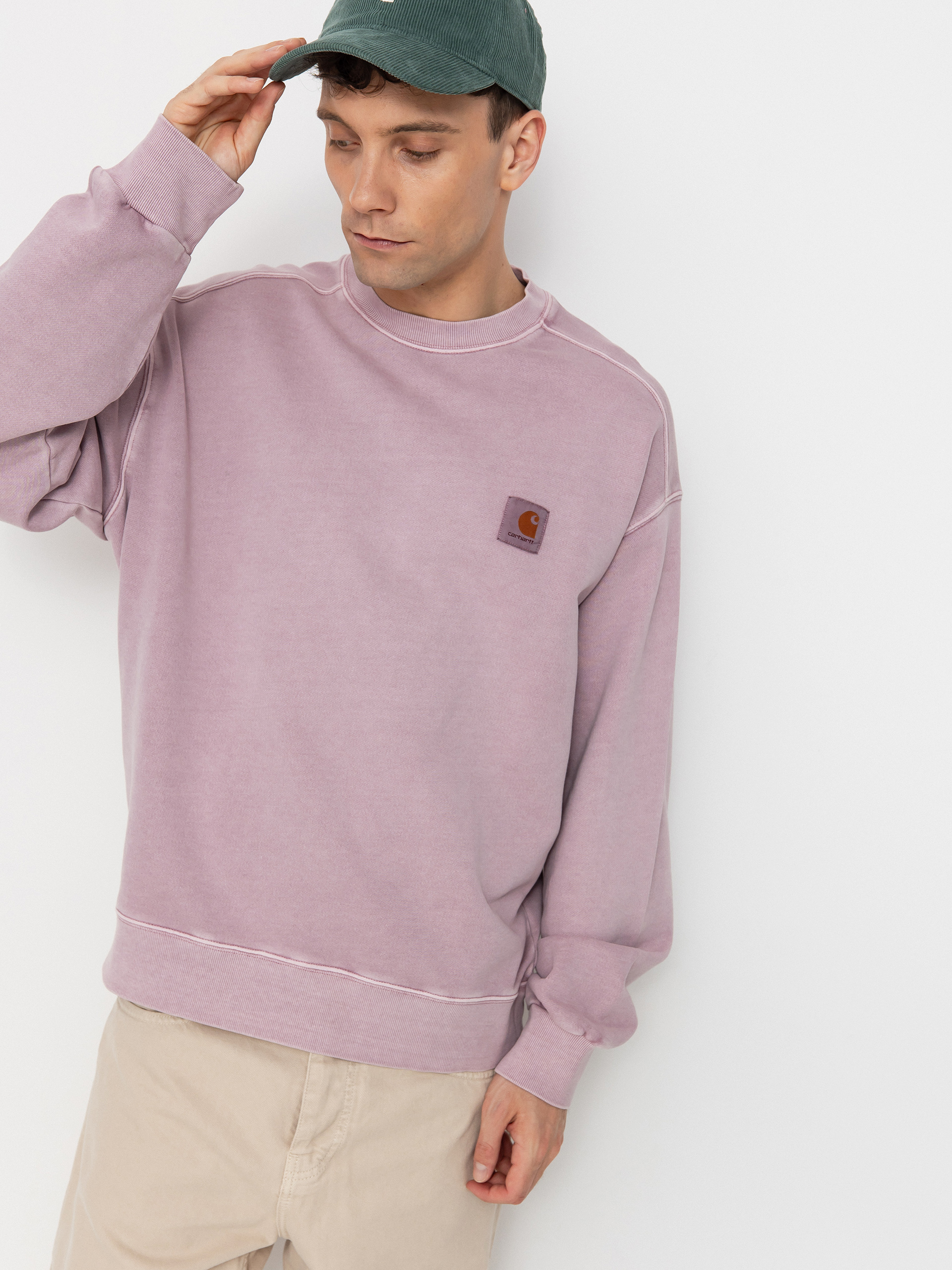 Mikina Carhartt WIP Nelson (hortensia)