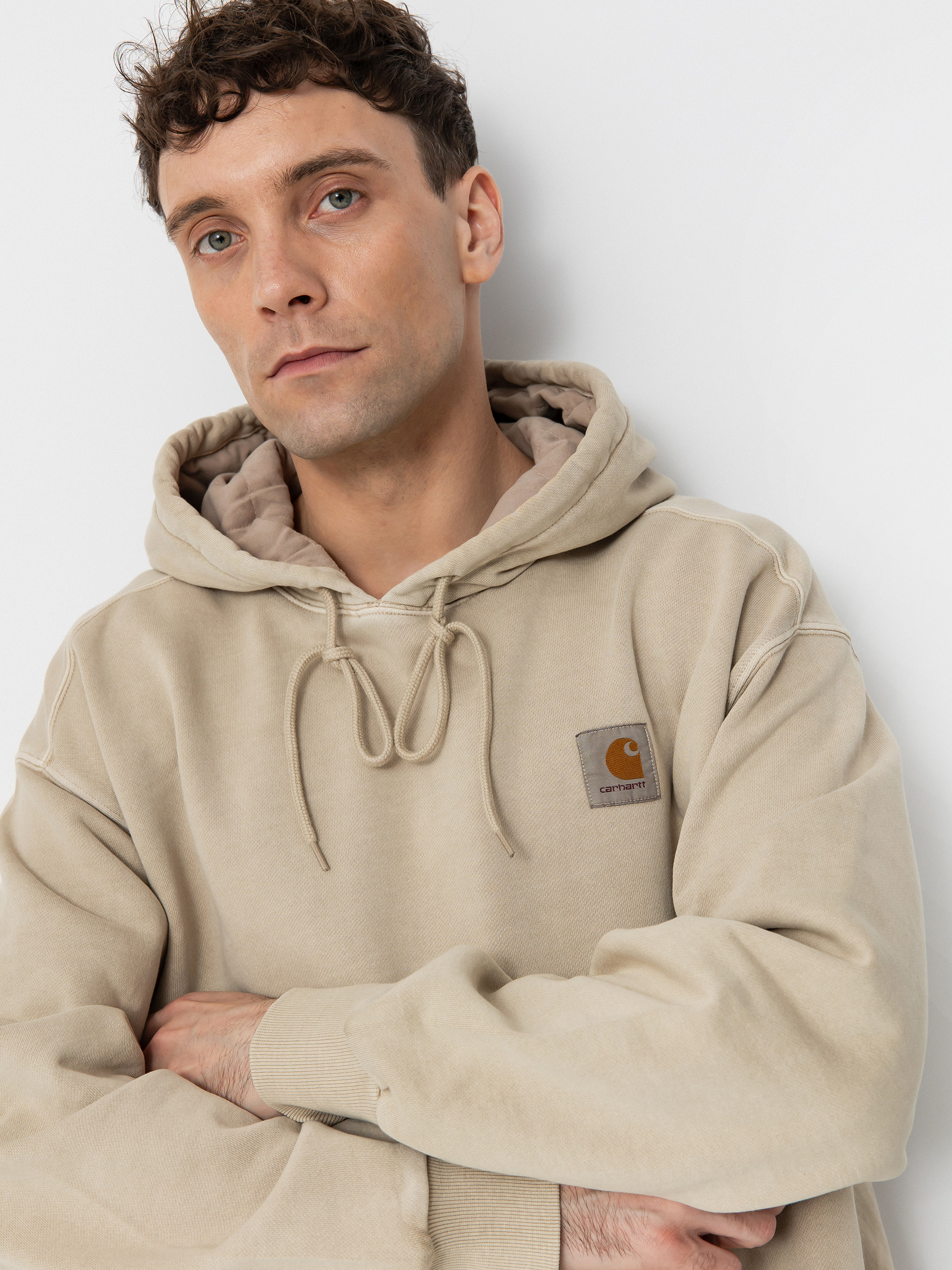 Mikina s kapucňou Carhartt WIP Nelson HD (fleur de sel)
