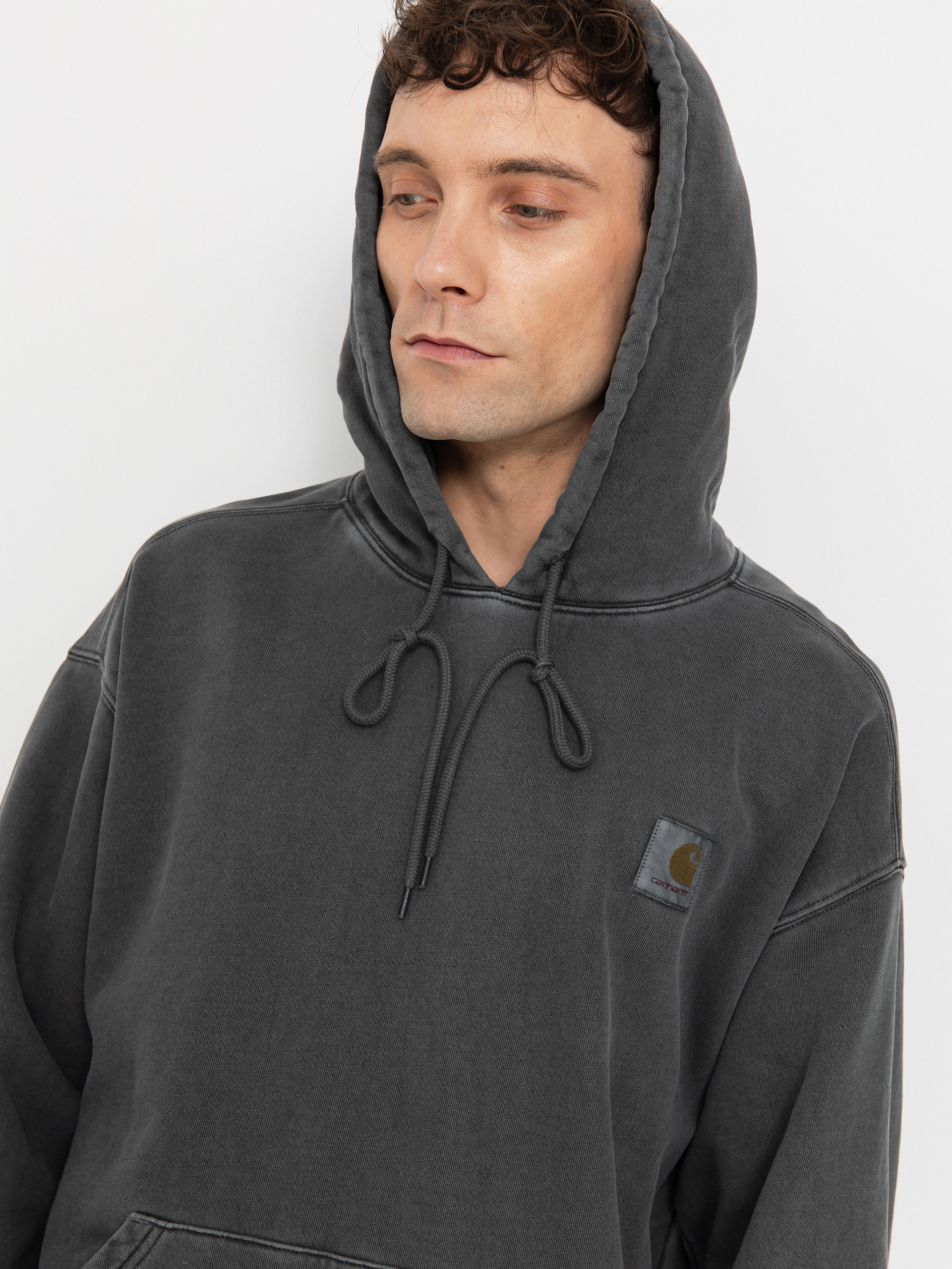 Mikina s kapucňou Carhartt WIP Nelson HD (graphite)