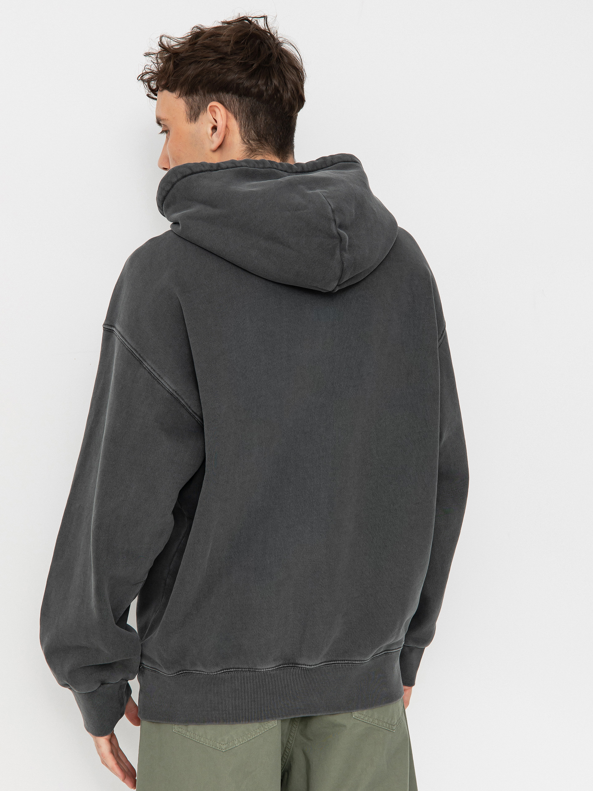 Mikina s kapucňou Carhartt WIP Nelson HD (graphite)