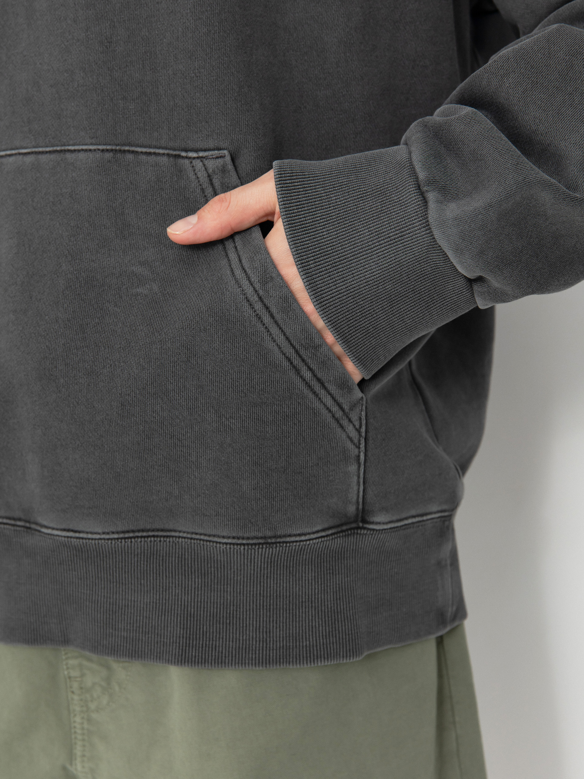 Mikina s kapucňou Carhartt WIP Nelson HD (graphite)