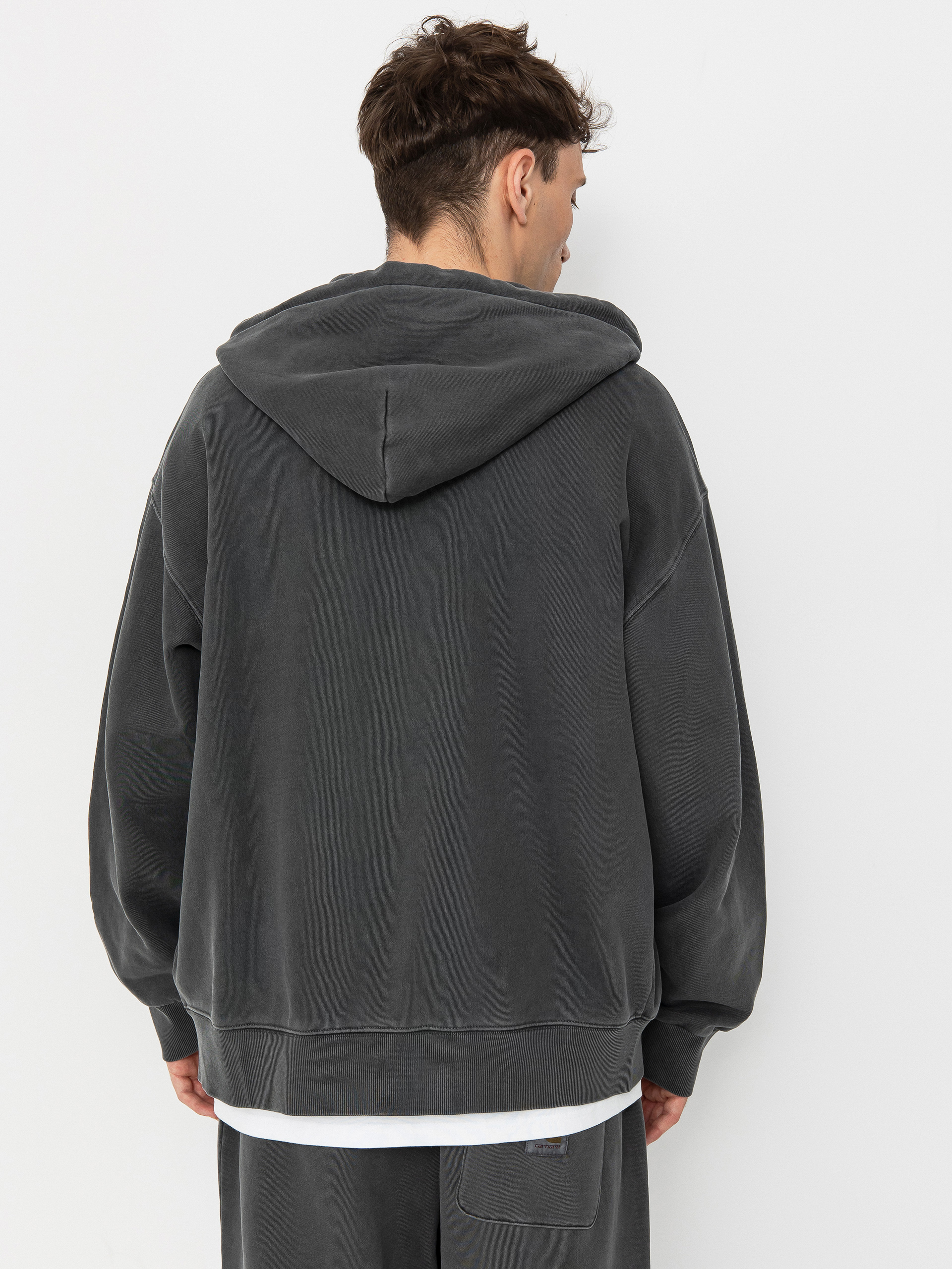 Mikina s kapucňou Carhartt WIP Nelson ZHD (graphite)